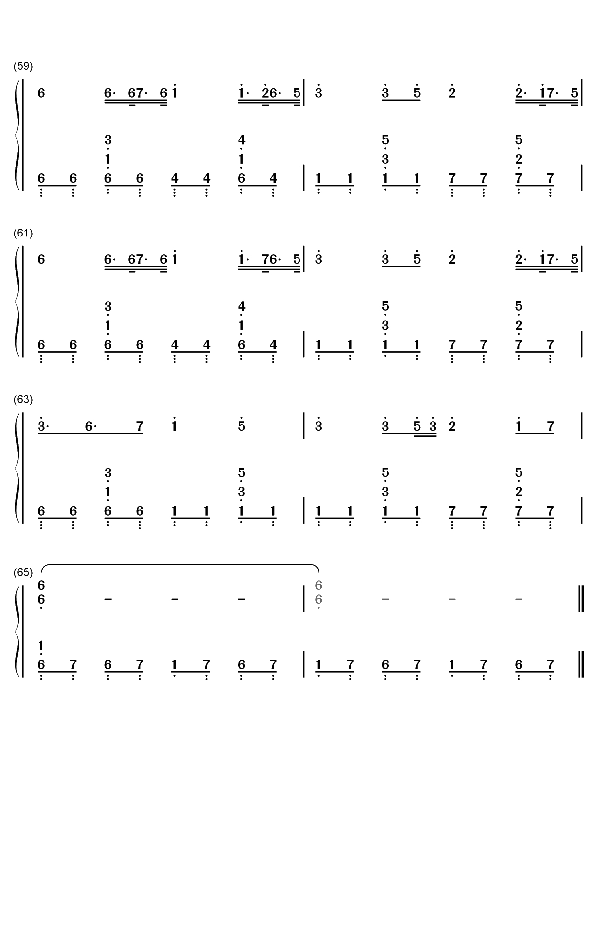 Neon-霓虹-滚动的天空双手简谱预览6