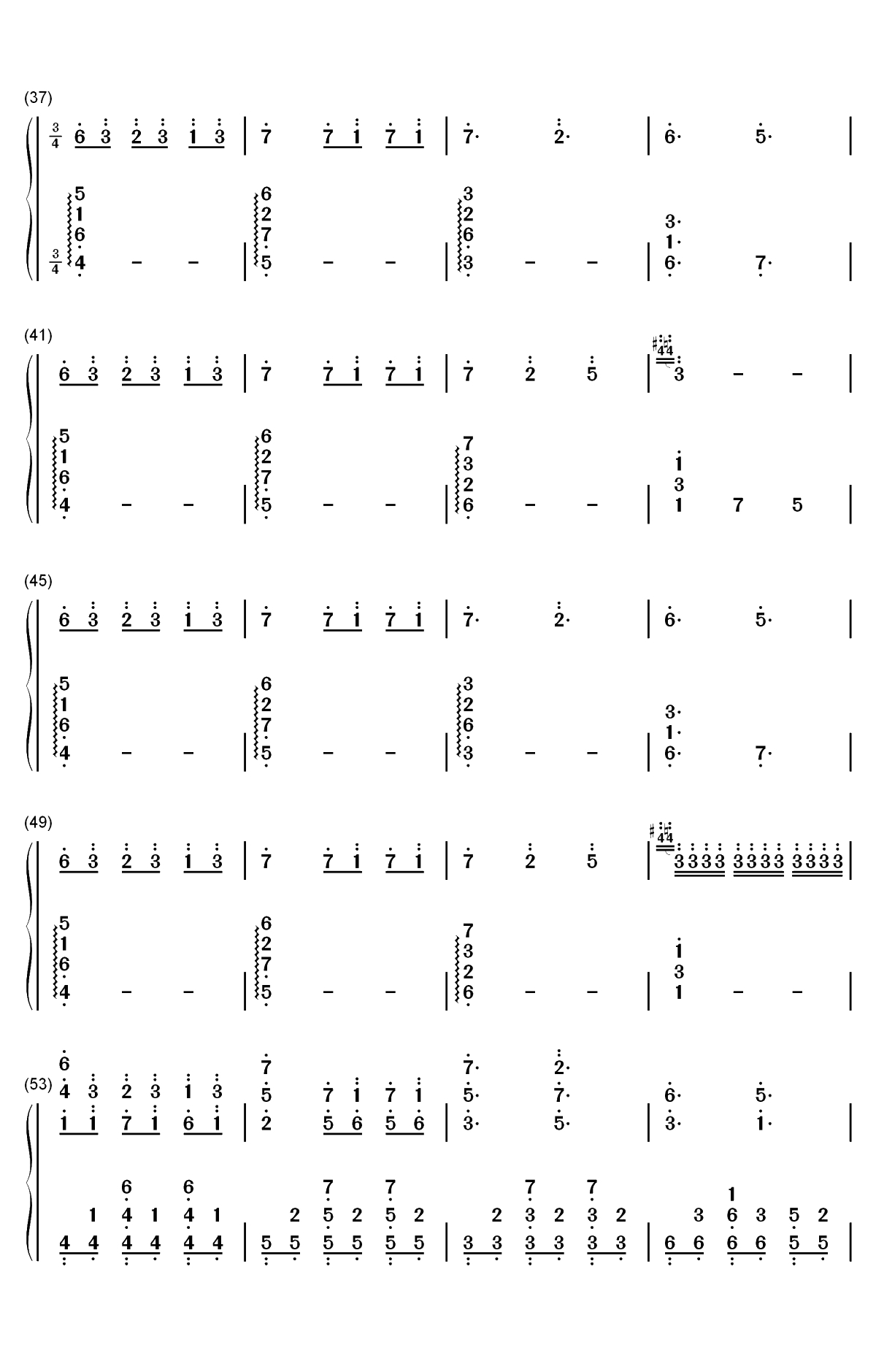 Battle Against a True Hero-传说之下OST-Undertale OST双手简谱预览3