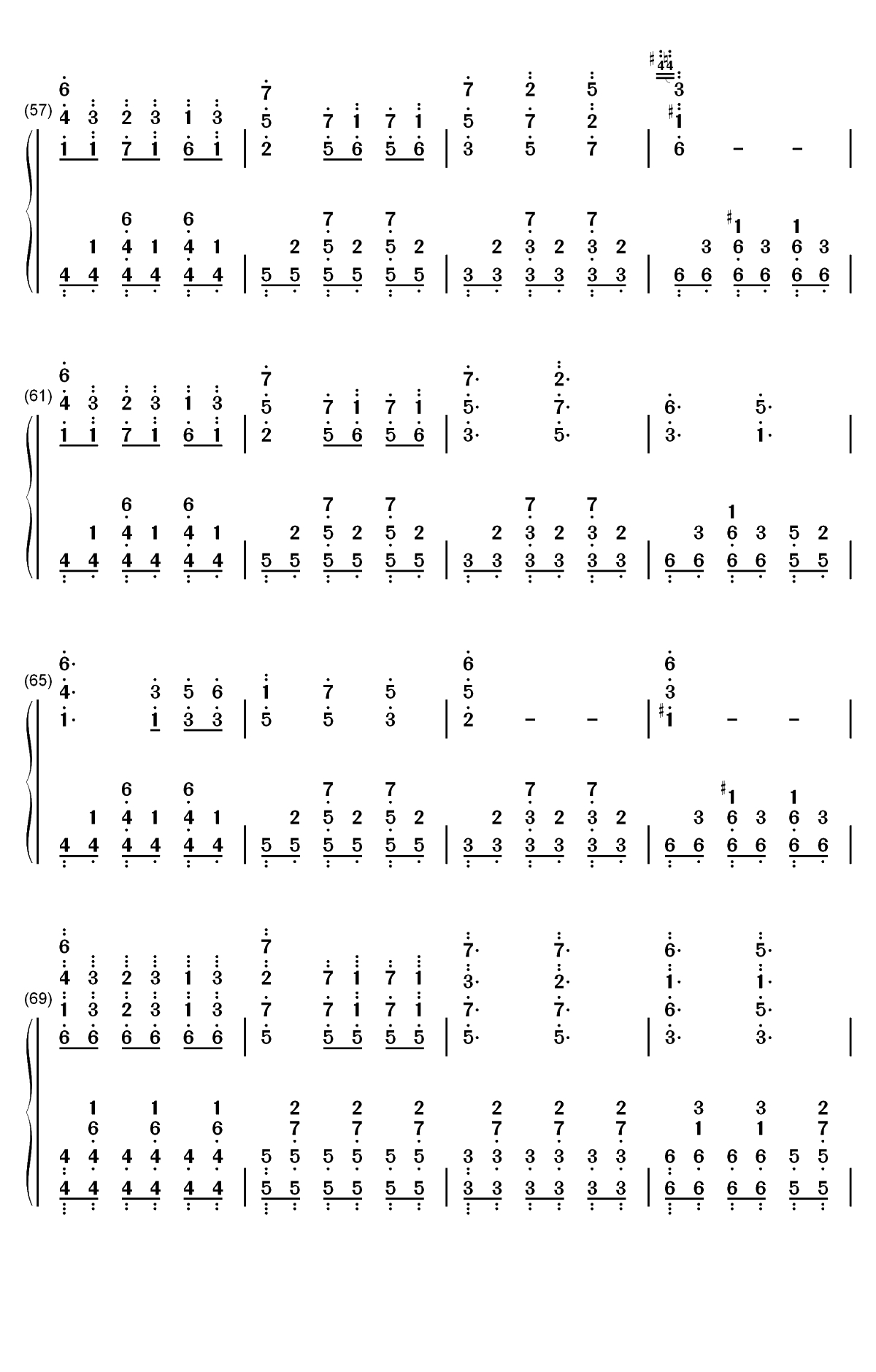 Battle Against a True Hero-传说之下OST-Undertale OST双手简谱预览4
