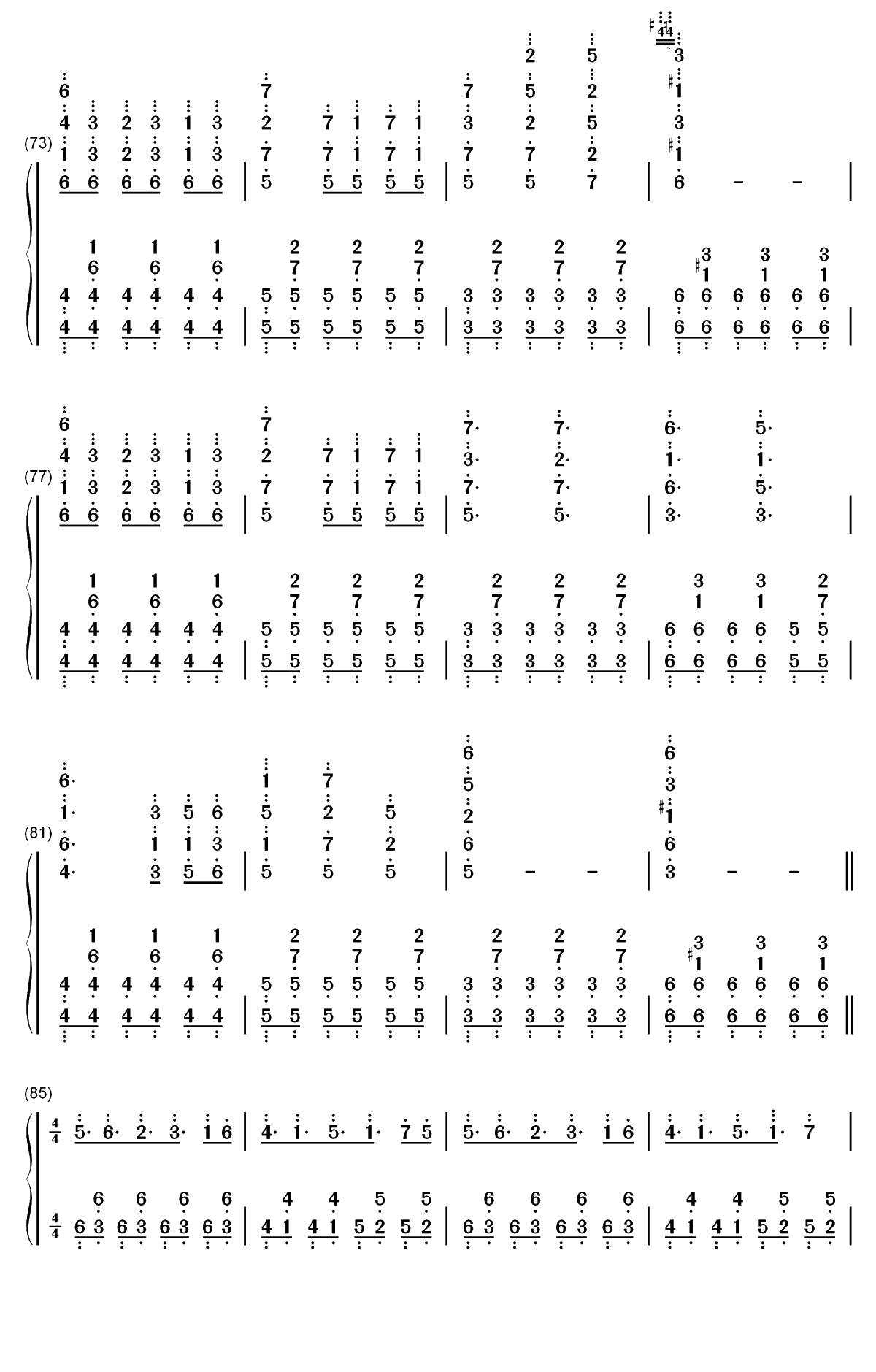 Battle Against a True Hero-传说之下OST-Undertale OST双手简谱预览5