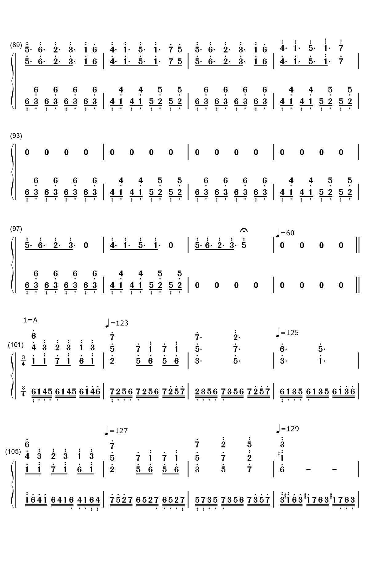 Battle Against a True Hero-传说之下OST-Undertale OST双手简谱预览6