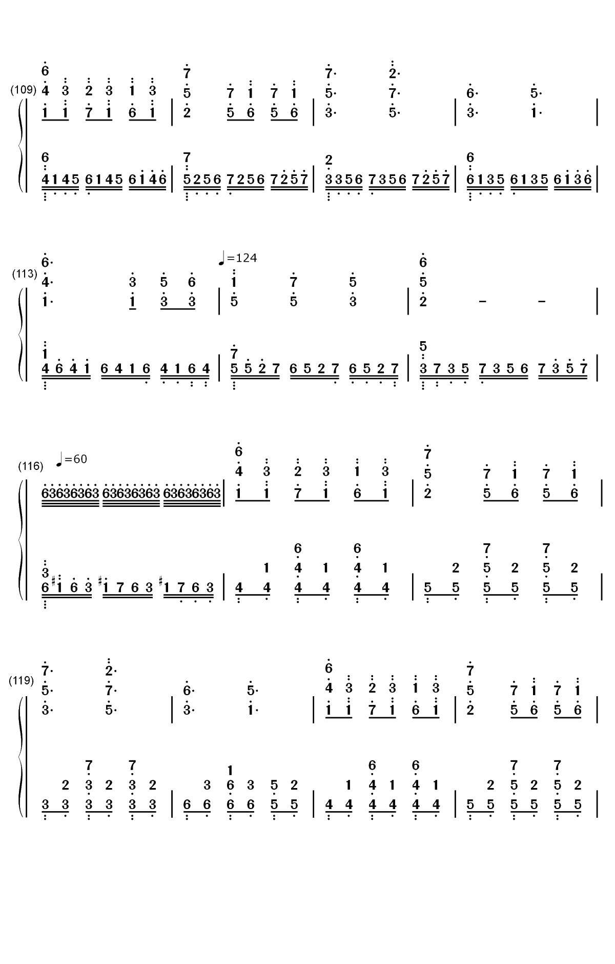 Battle Against a True Hero-传说之下OST-Undertale OST双手简谱预览7