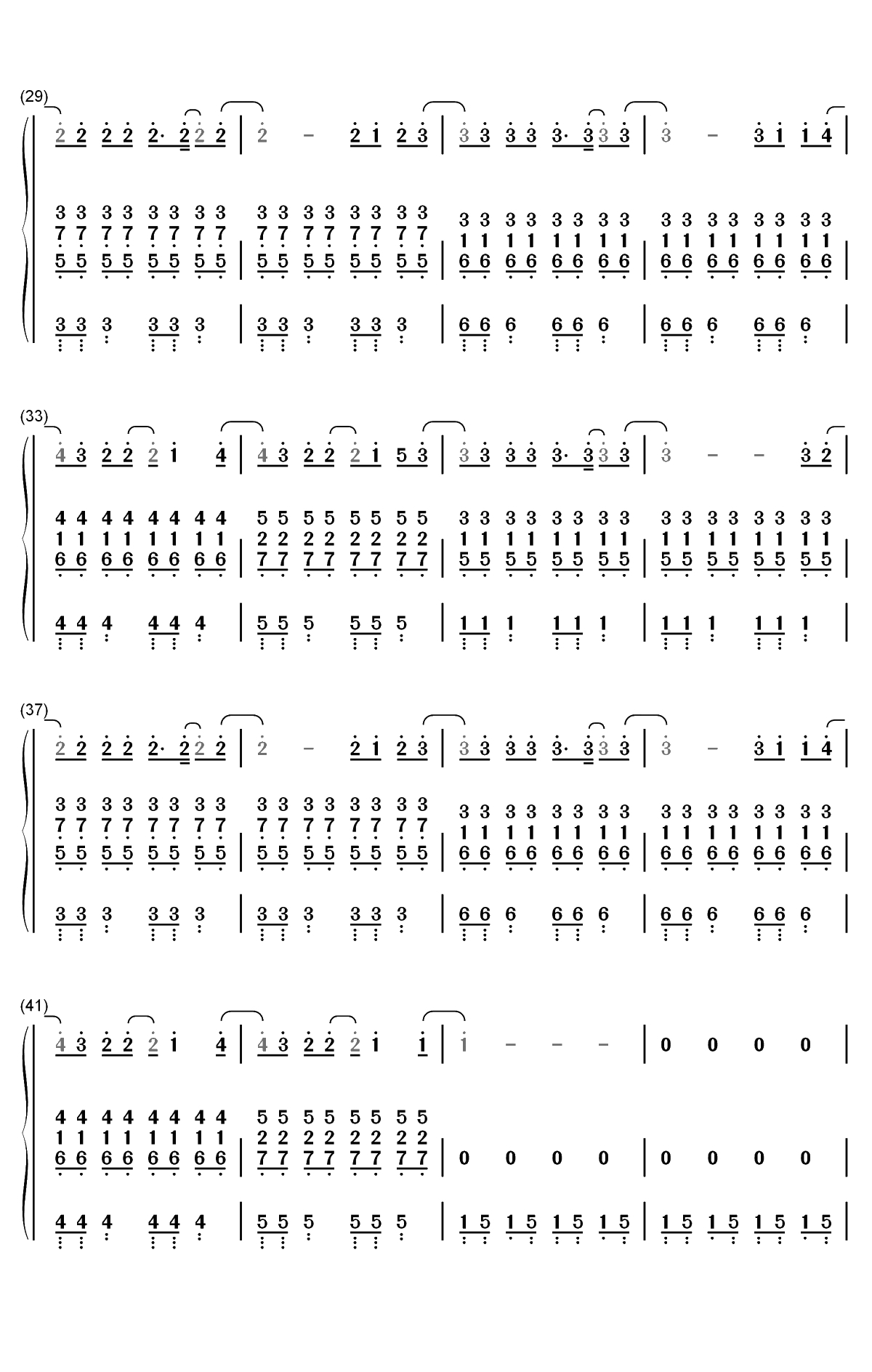 Tough-Lewis Capaldi双手简谱预览3