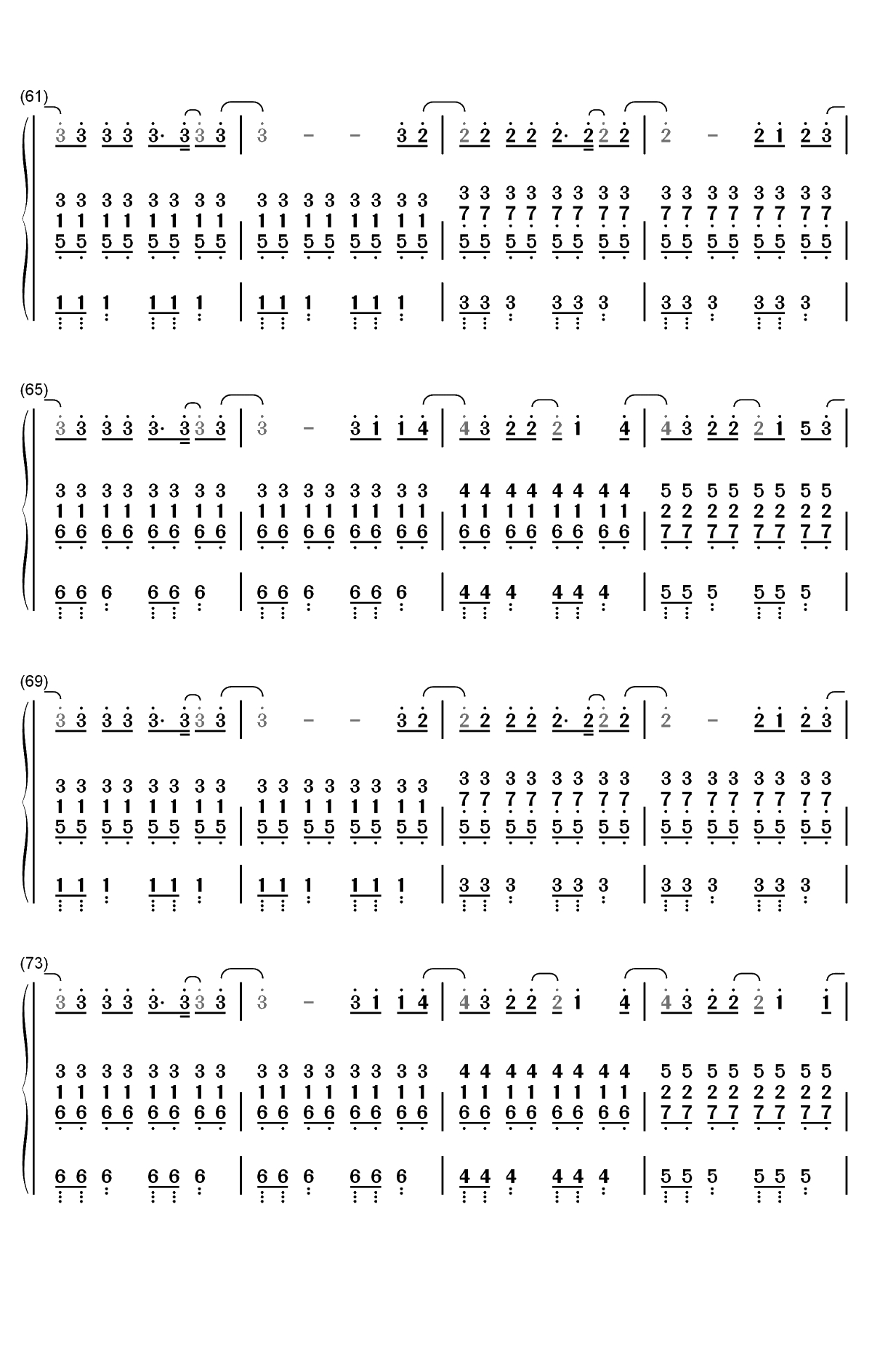 Tough-Lewis Capaldi双手简谱预览5