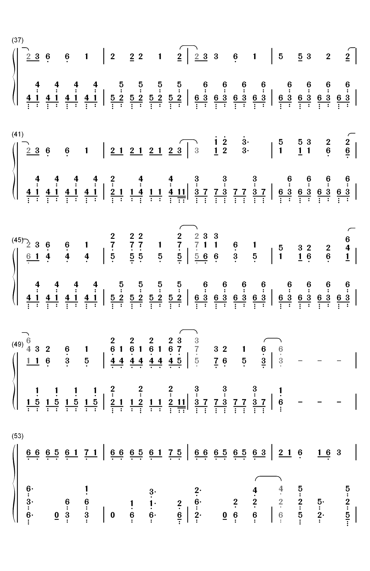 逆浪千秋-2018年哔哩哔哩拜年祭双手简谱预览3