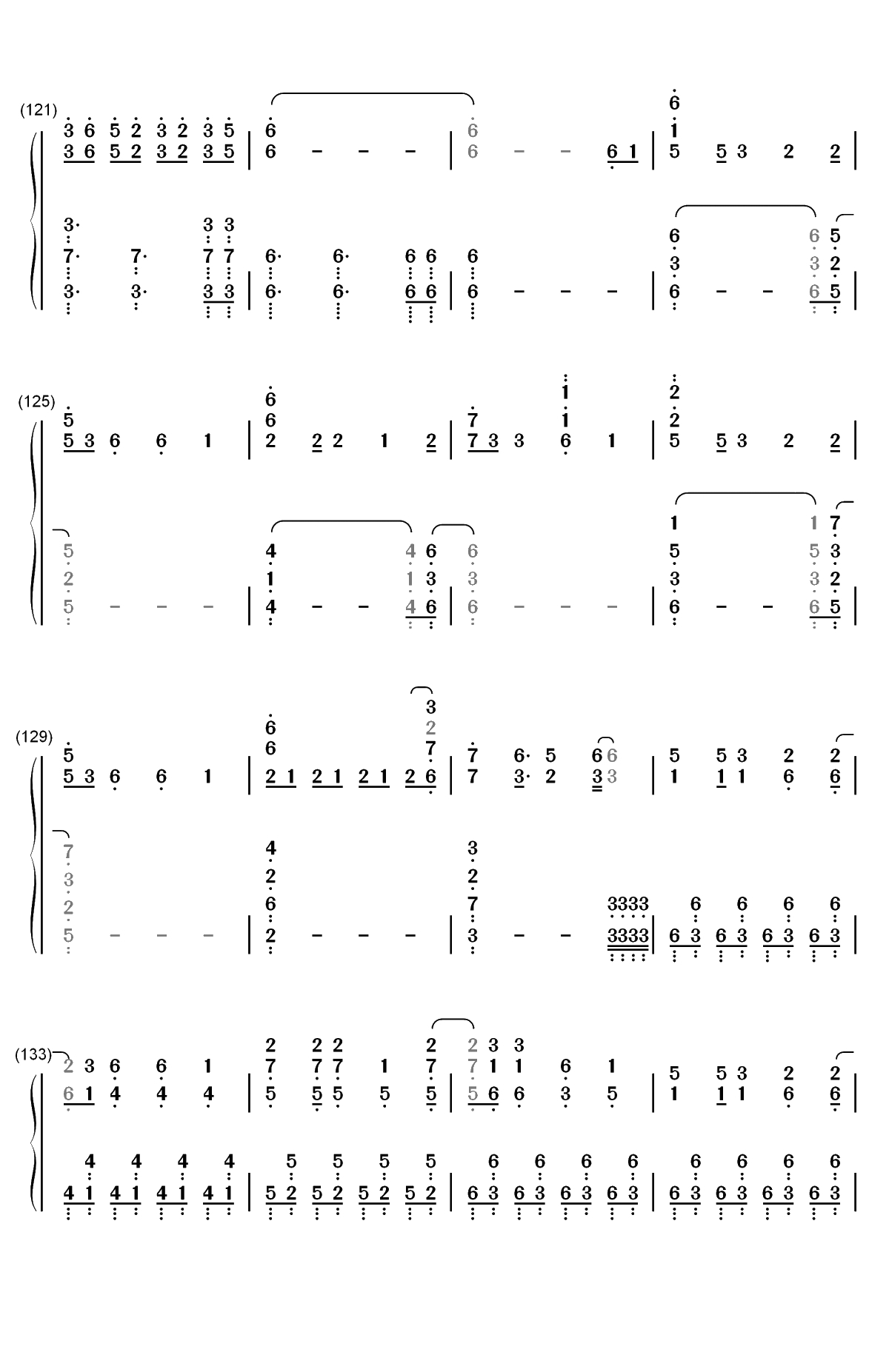 逆浪千秋-2018年哔哩哔哩拜年祭双手简谱预览8