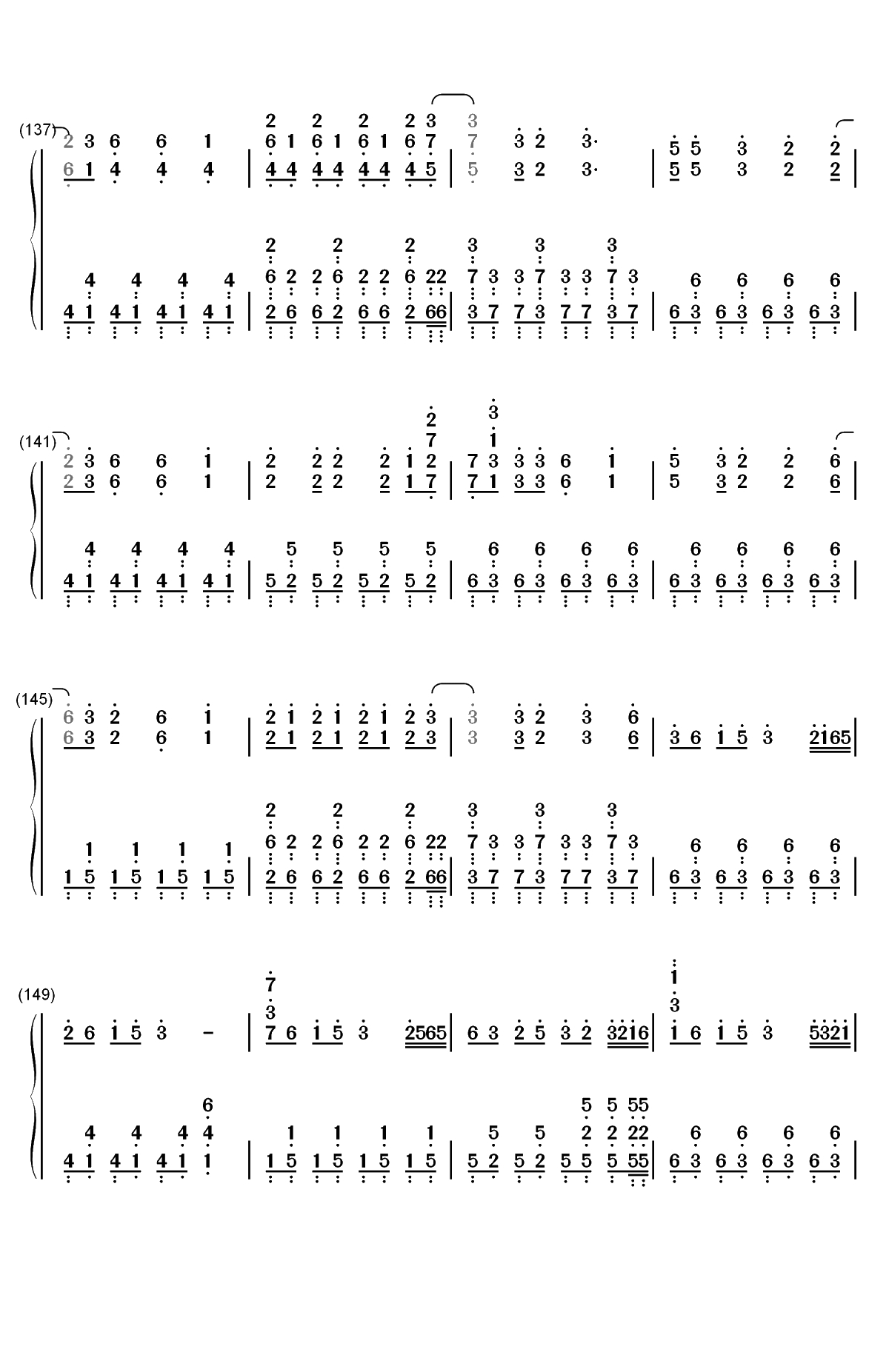 逆浪千秋-2018年哔哩哔哩拜年祭双手简谱预览9