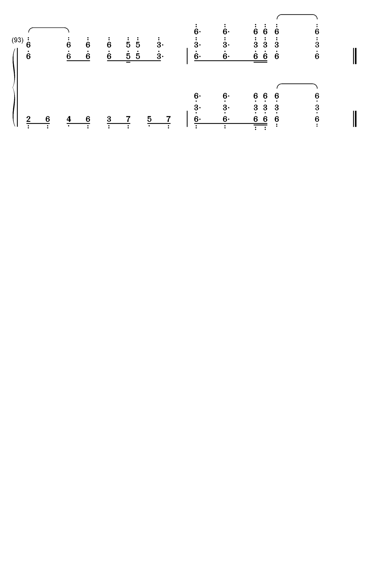 来自尘埃的光-全职高手片头曲双手简谱预览5