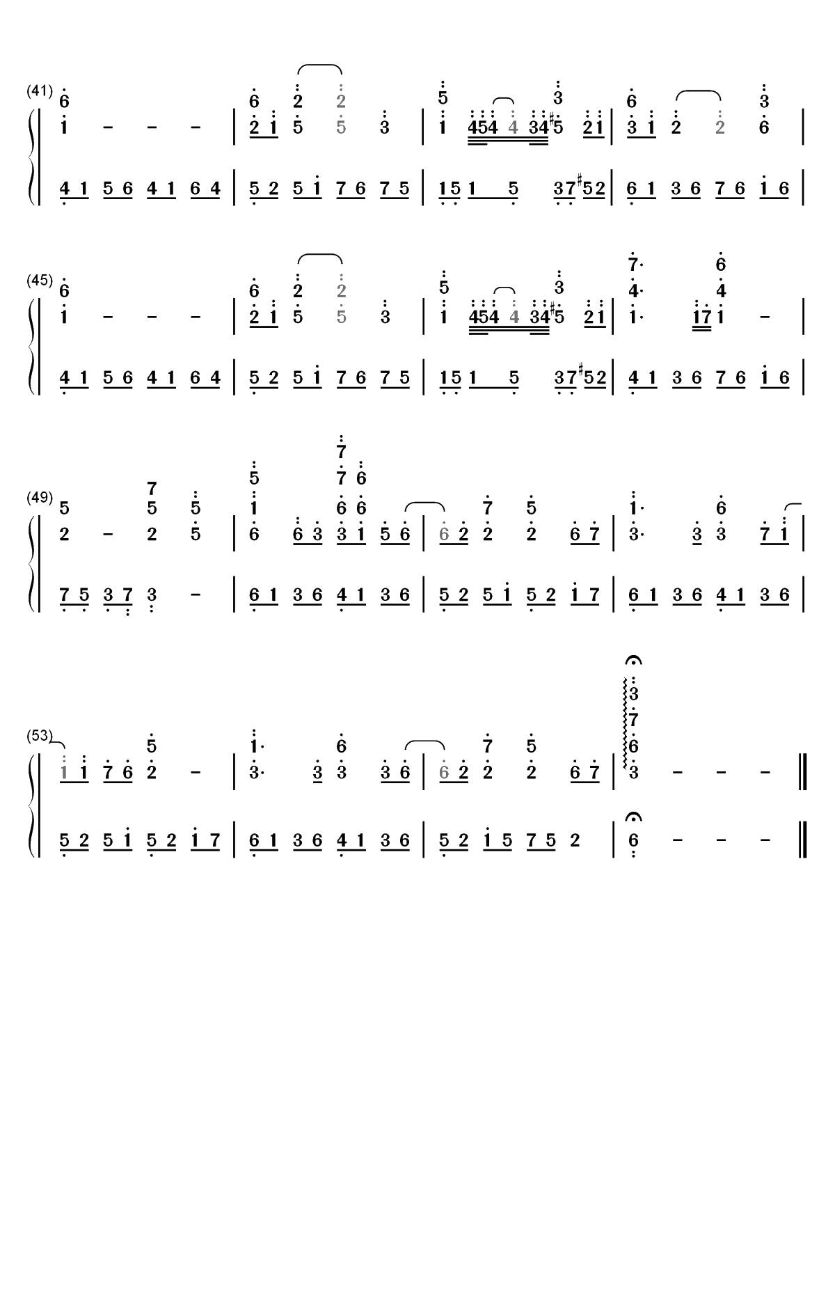 雲雀-云雀-君主埃尔梅罗二世事件簿ED双手简谱预览3