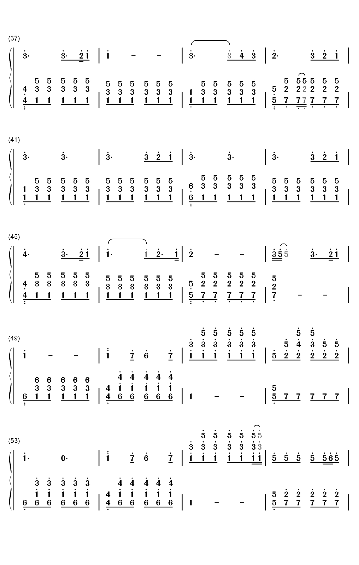 Perfect-Ed Sheeran双手简谱预览3