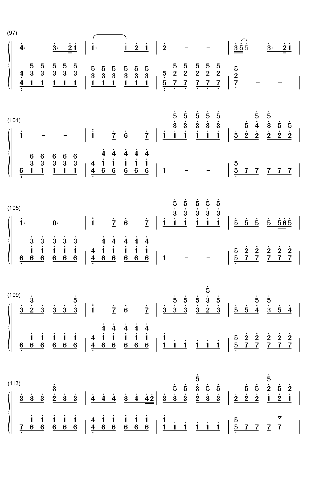 Perfect-Ed Sheeran双手简谱预览6