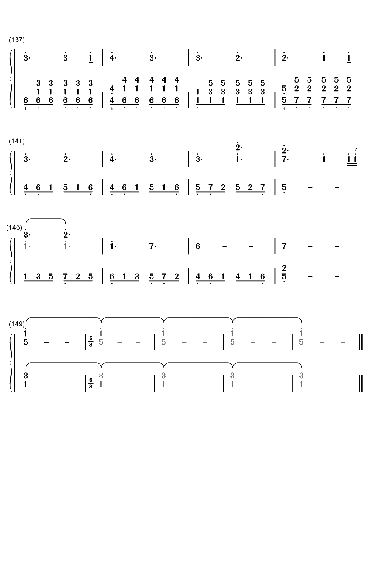 Perfect-Ed Sheeran双手简谱预览8