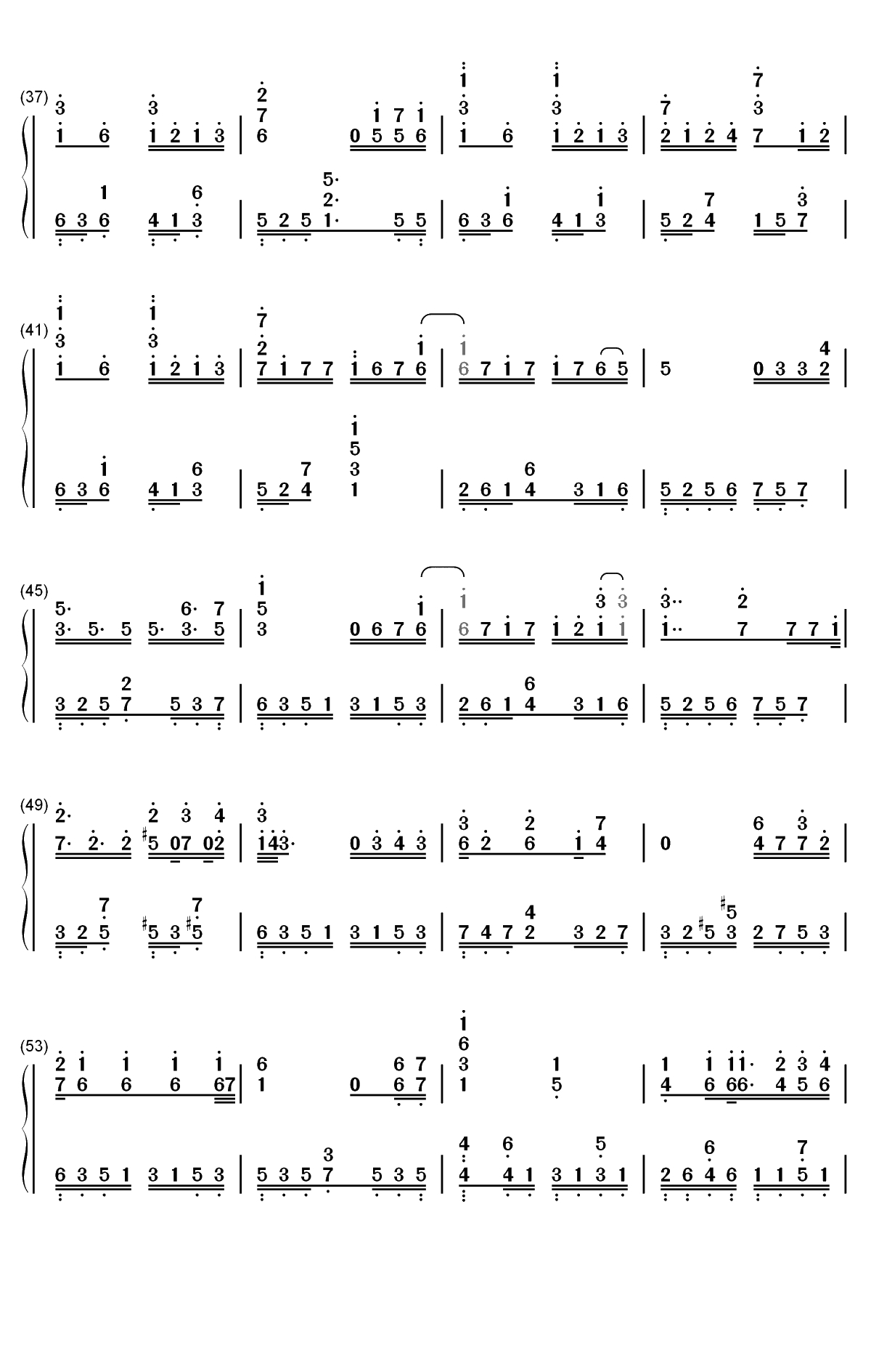 桜色桜风-长野博双手简谱预览3