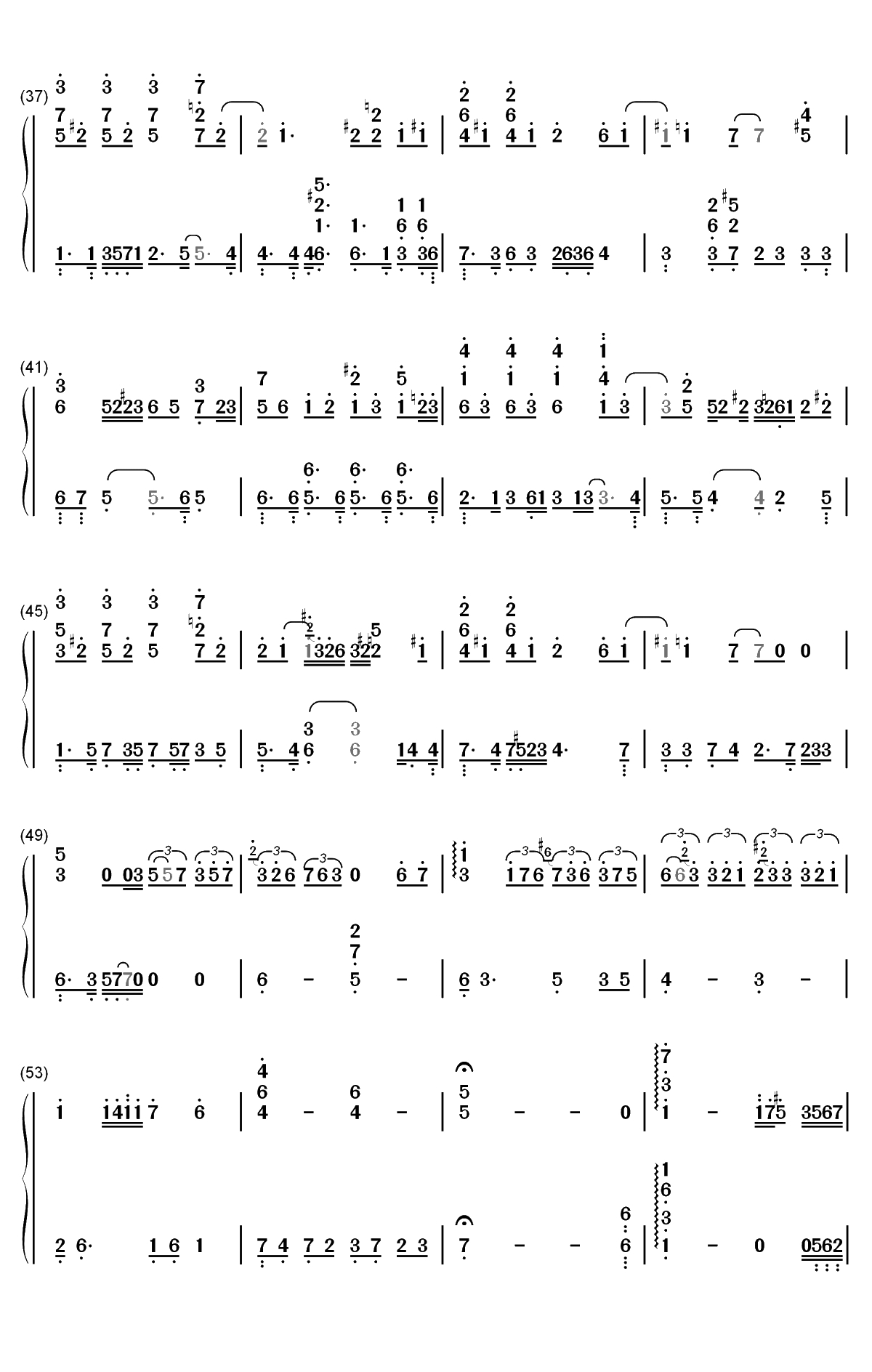 Thanatos-新世纪福音战士OST双手简谱预览3