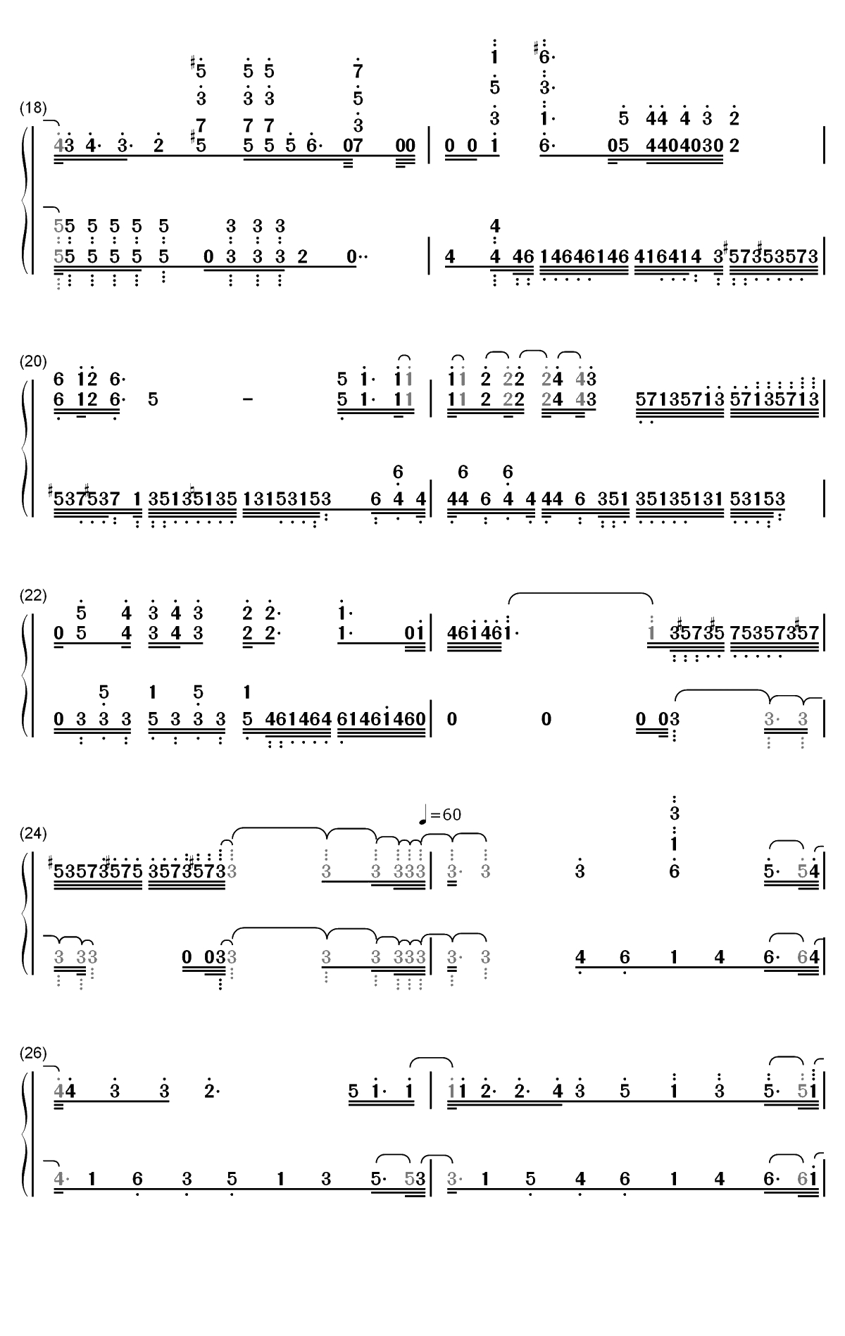 Love-CENCOROLL CONNECT主题曲双手简谱预览3