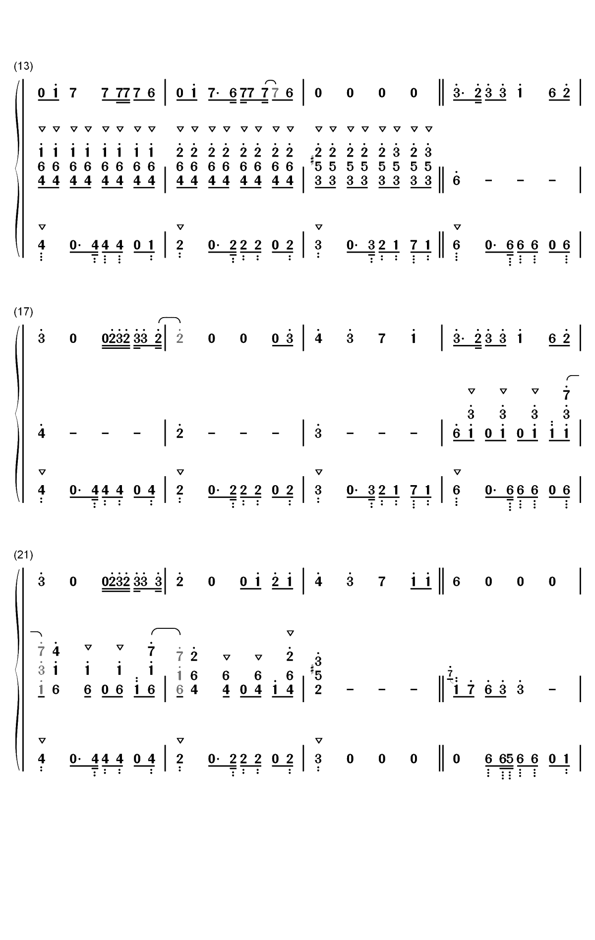 All the Good Girls Go to Hell-Billie Eilish双手简谱预览2