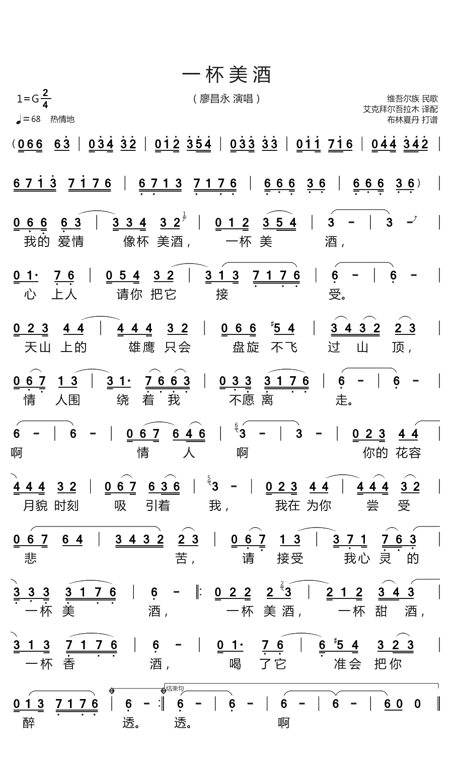 一杯美酒（3个版本）(1)_原文件名：一杯美酒（廖昌永-G调）.jpg