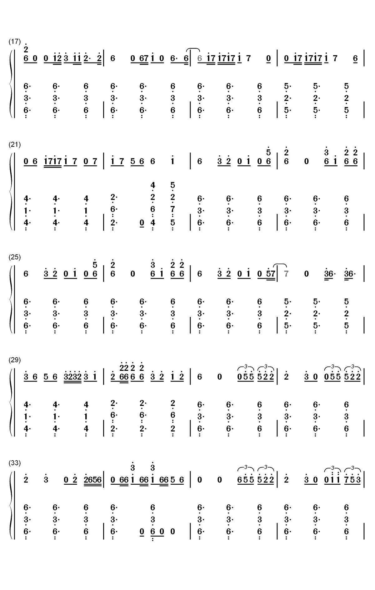 Dont Call Me Angel-霹雳娇娃OST双手简谱预览2