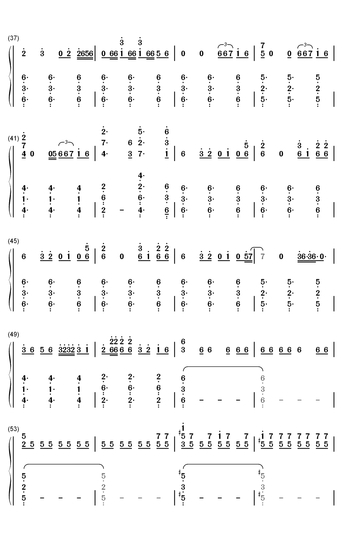 Dont Call Me Angel-霹雳娇娃OST双手简谱预览3