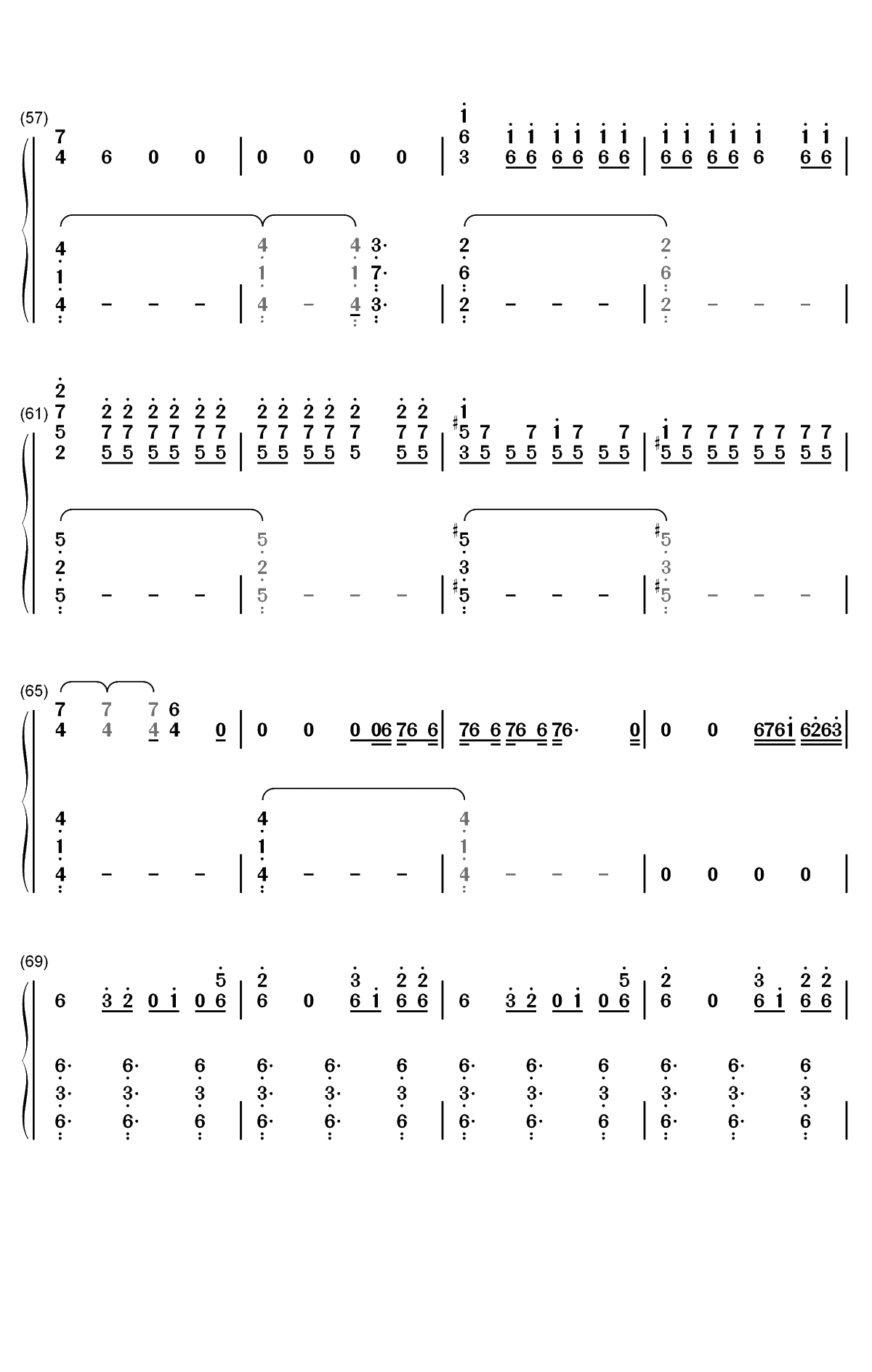 Dont Call Me Angel-霹雳娇娃OST双手简谱预览4