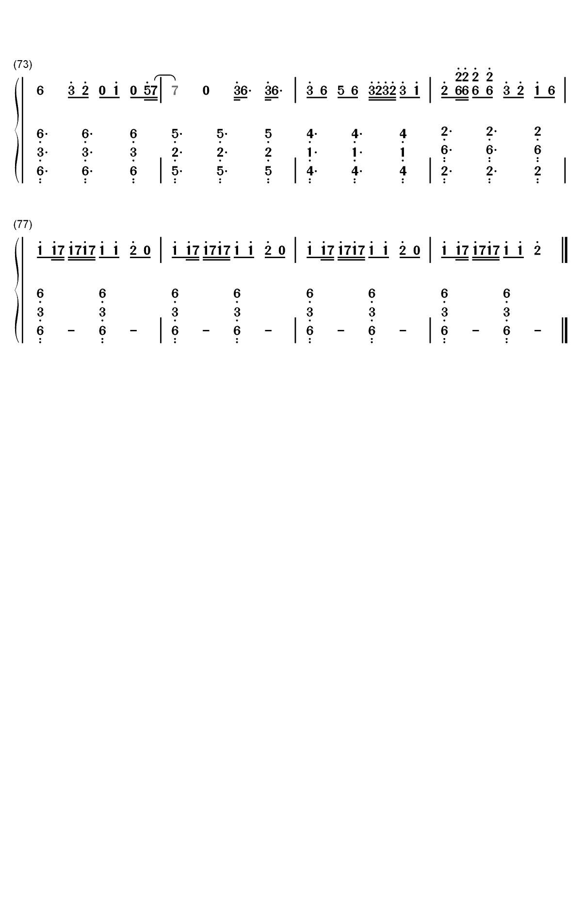 Dont Call Me Angel-霹雳娇娃OST双手简谱预览5