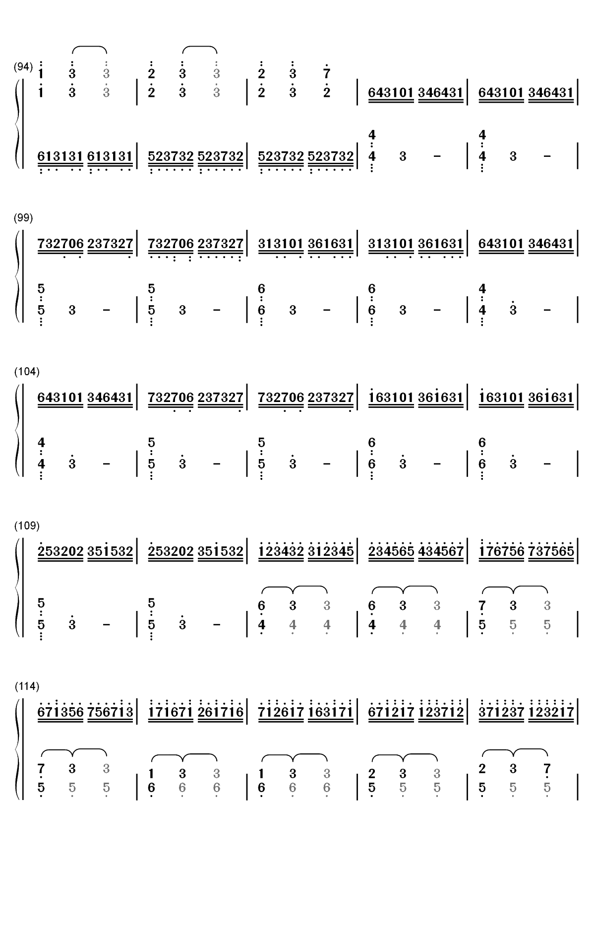 Day One-星际穿越OST双手简谱预览4