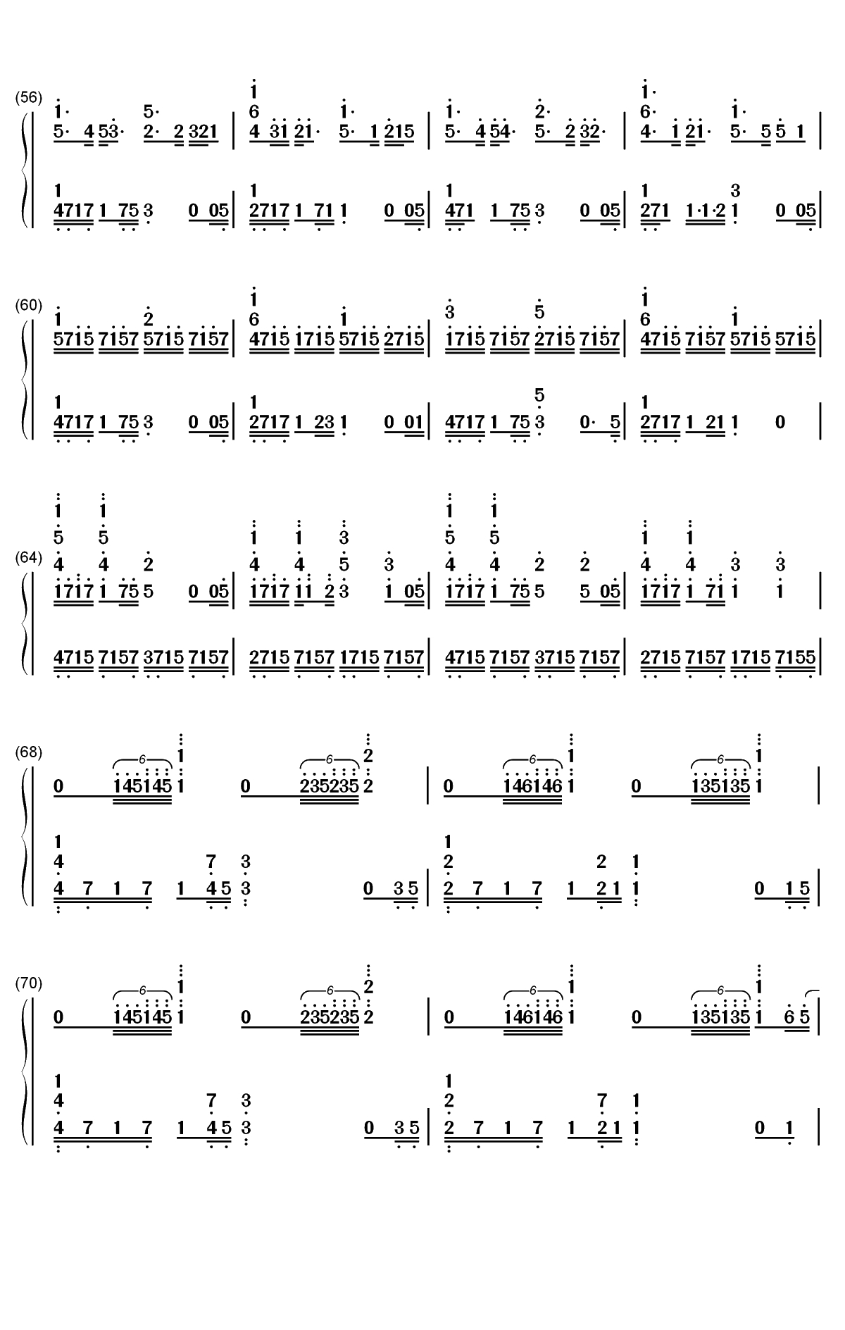 愛にできることはまだあるかい-天气之子主题曲双手简谱预览4
