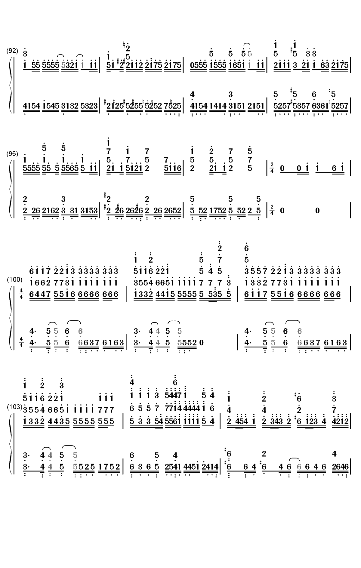 愛にできることはまだあるかい-天气之子主题曲双手简谱预览6