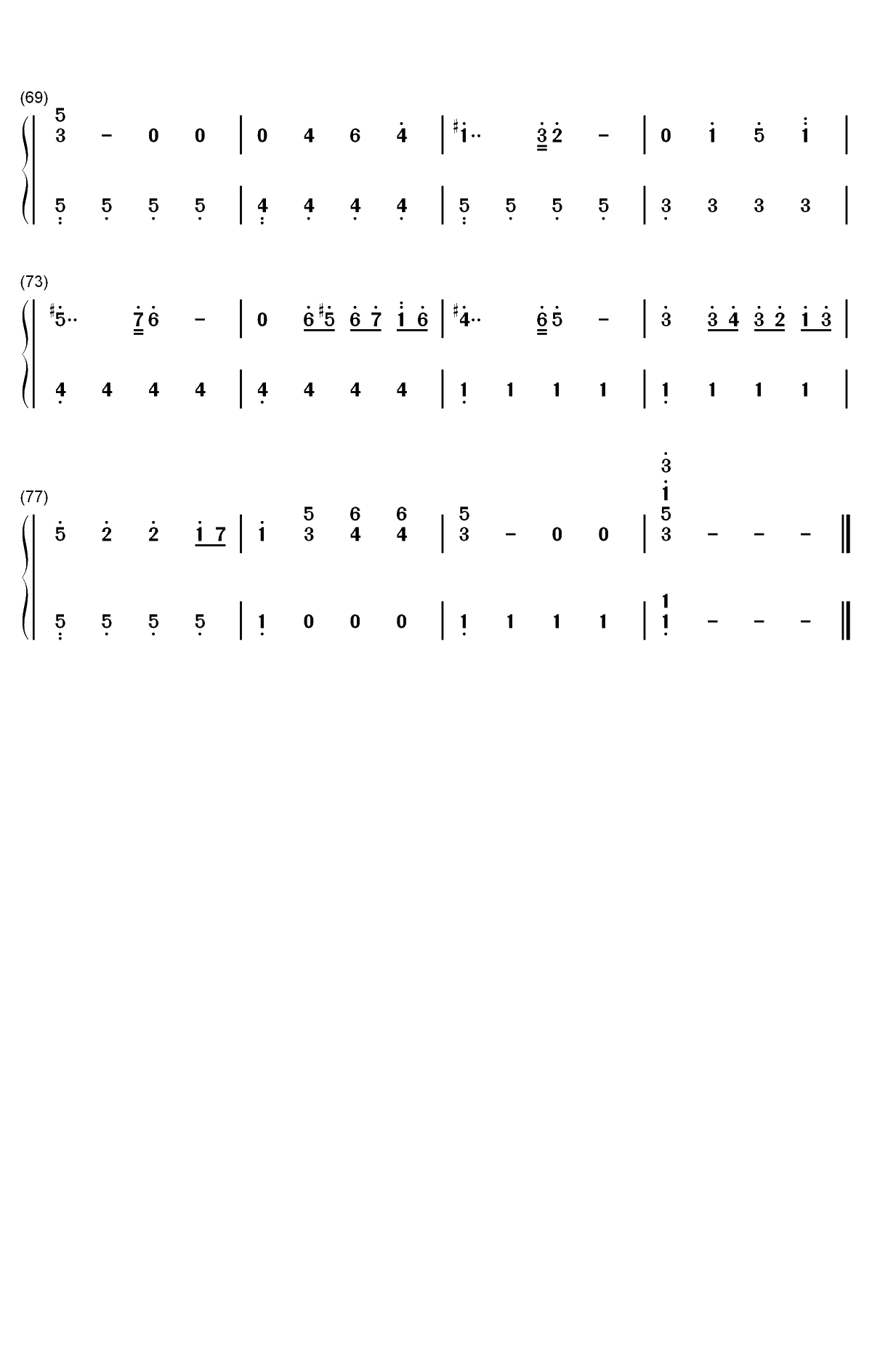 Claudio the Worm-中国式家长BGM双手简谱预览4