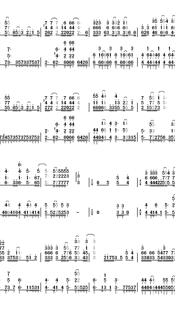 Season-七大罪ED2双手简谱预览2