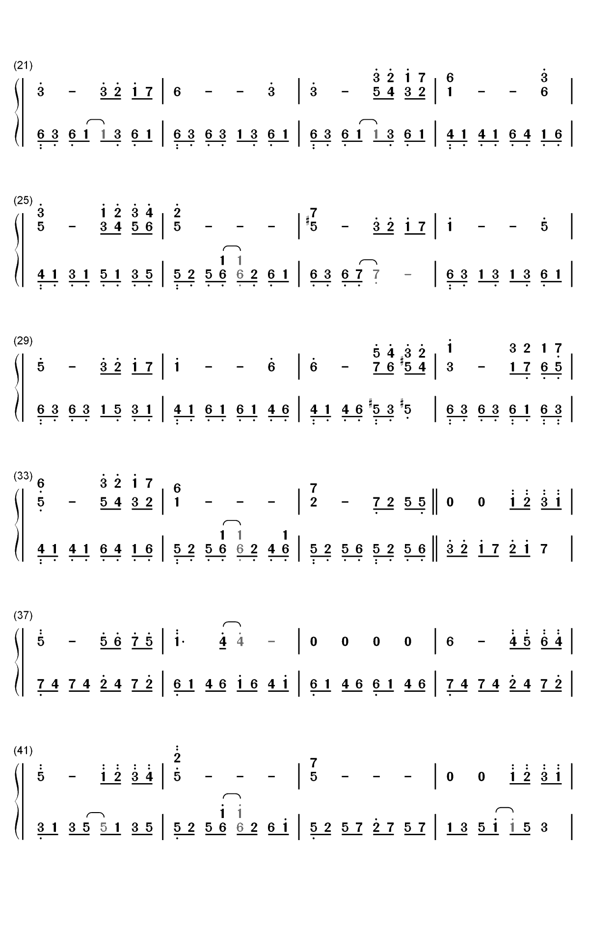 Sundial Dreams-Kevin Kern-日晷之梦双手简谱预览2