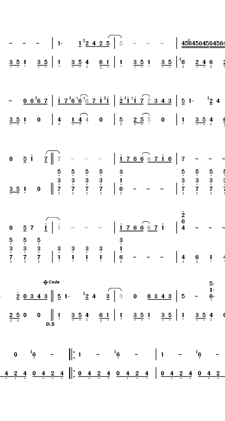 A Hard Day's Night-The Beatles双手简谱预览3