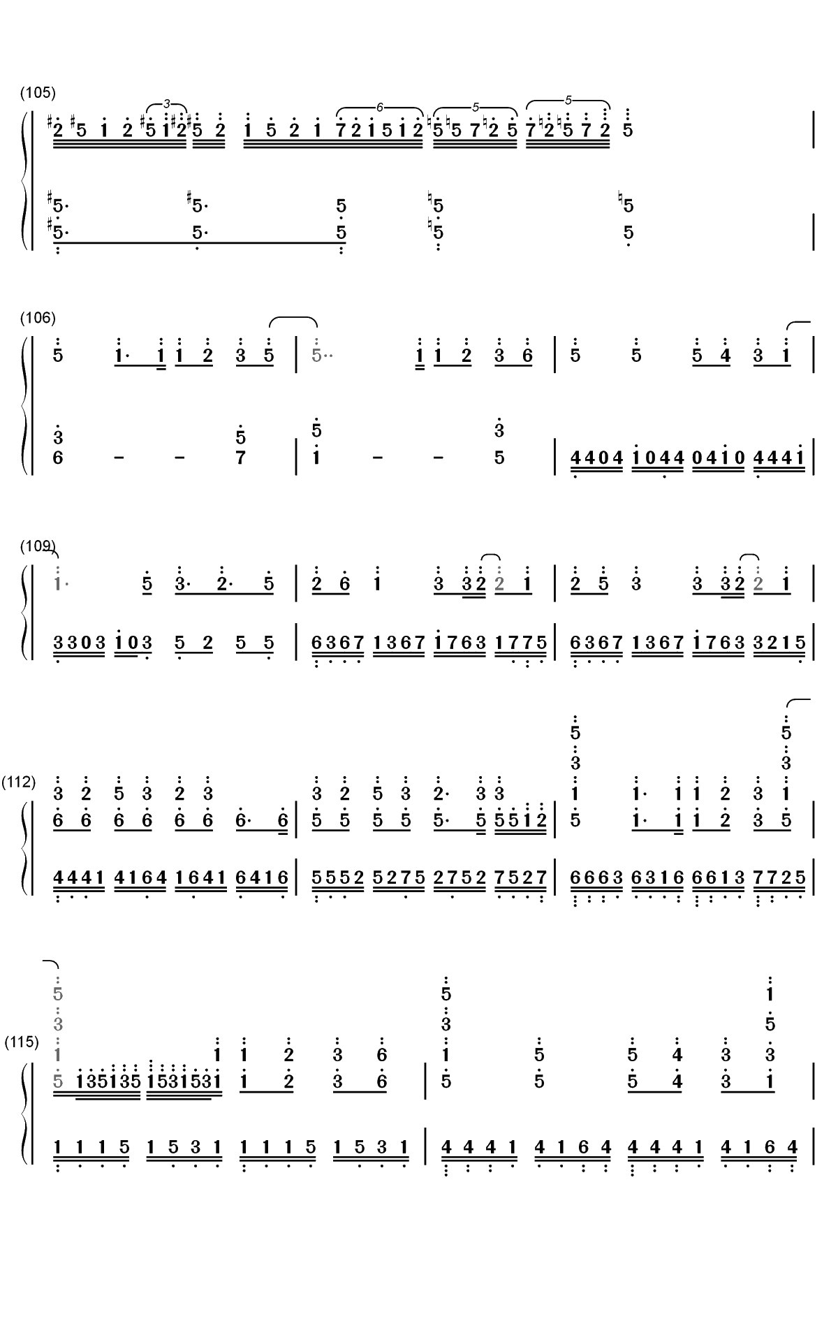 季节は次々死んでいく-东京喰种&radic;A片尾曲双手简谱预览7
