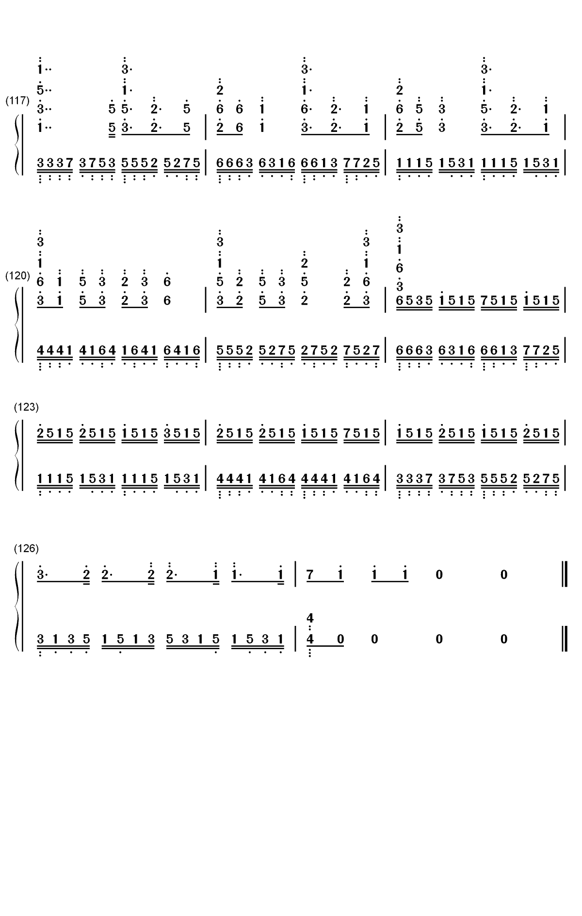 季节は次々死んでいく-东京喰种&radic;A片尾曲双手简谱预览8