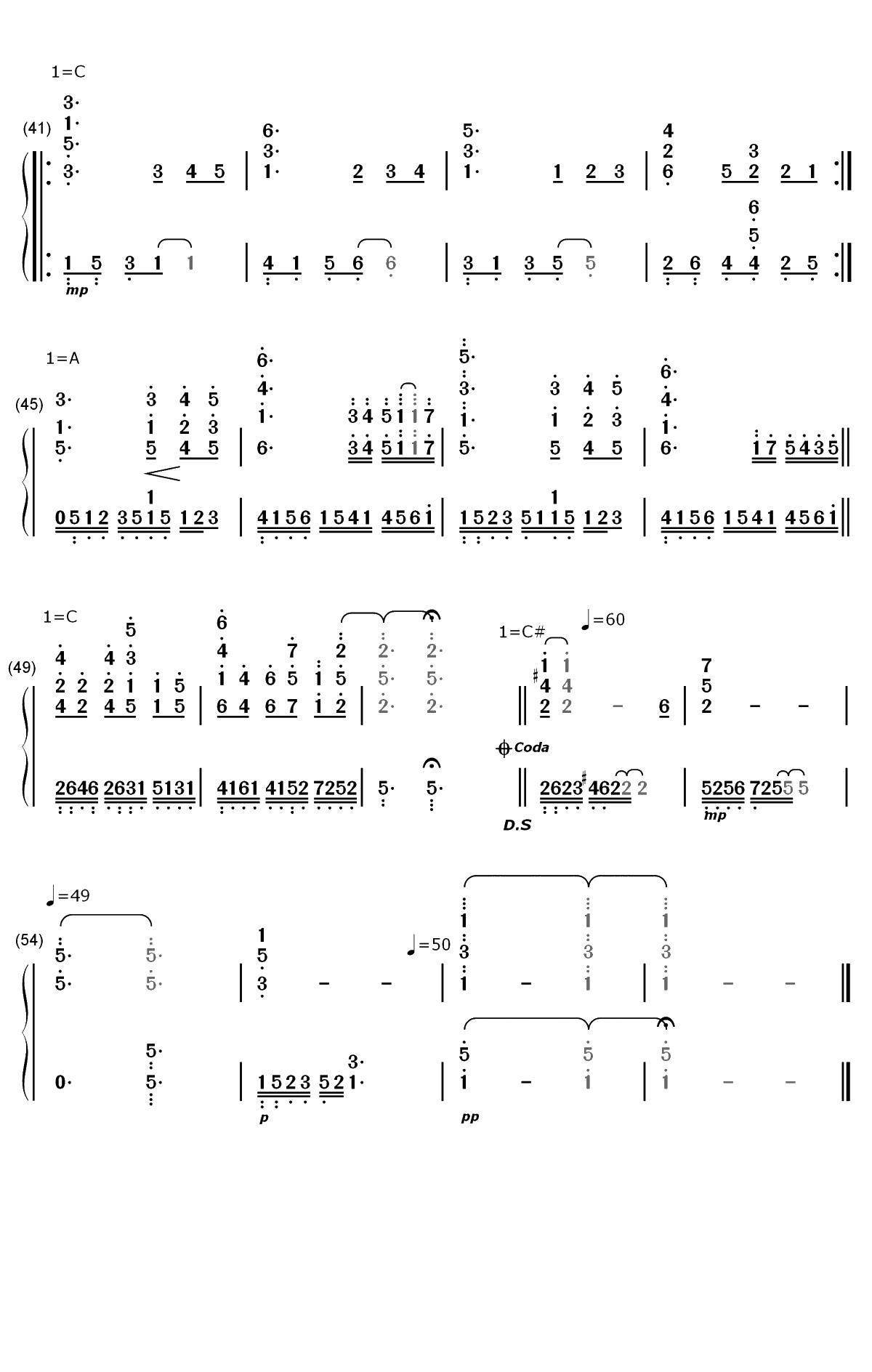Allegro Cantabile-交响情人梦op双手简谱预览3
