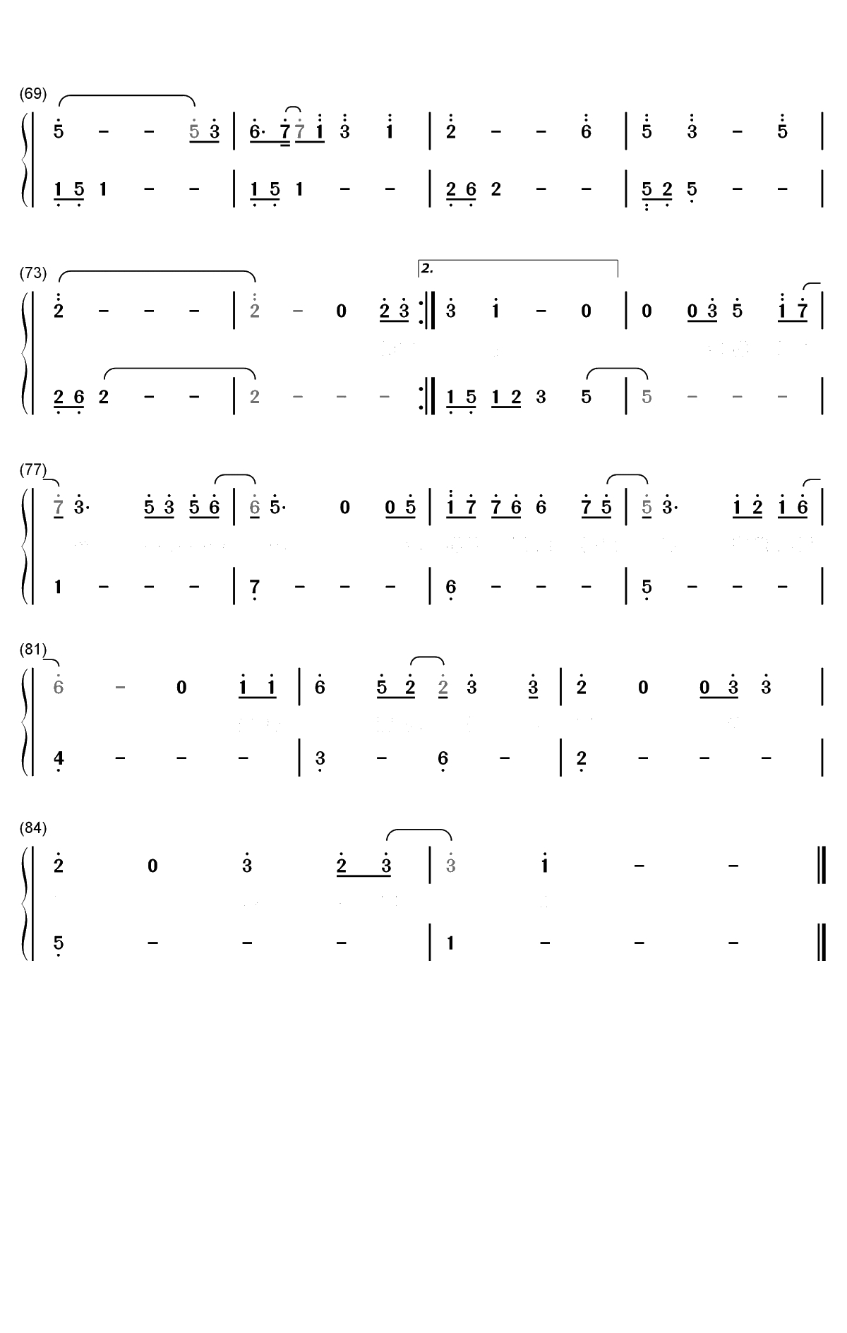 怎样遇见你-孙露双手简谱预览4