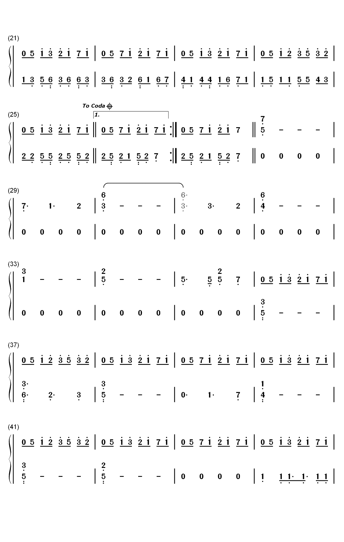 Memories Of You-Approaching Nirvana双手简谱预览2