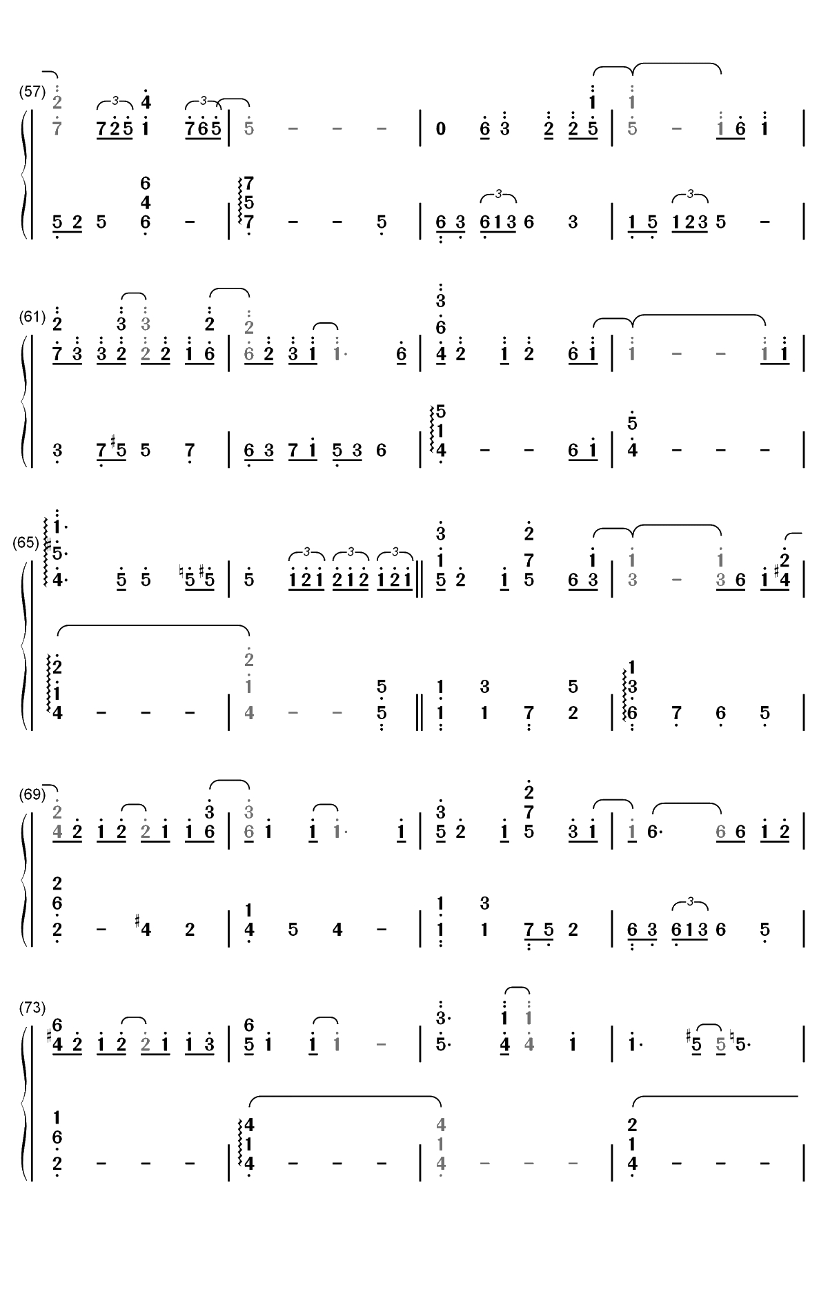 Half The World Away-Oasis双手简谱预览4