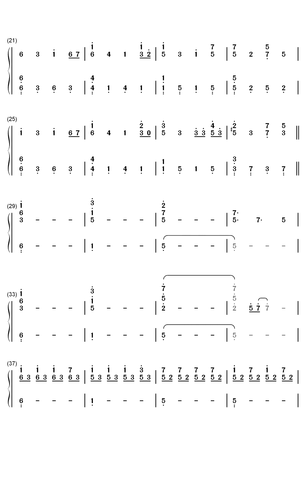 Through Darkness-Approaching Nirvana双手简谱预览2