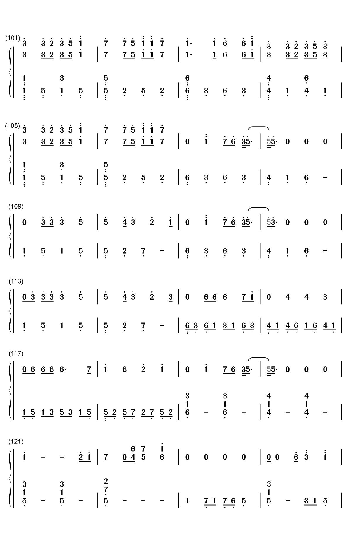 Die Hard-Refeci和Emelie Cyréus双手简谱预览6