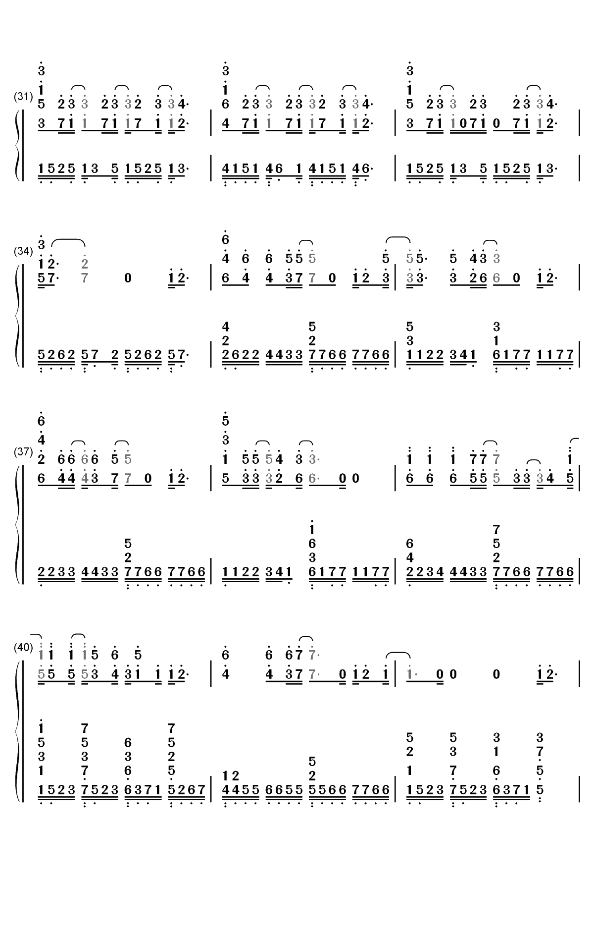 Lie to Me-5 Seconds of Summer双手简谱预览3