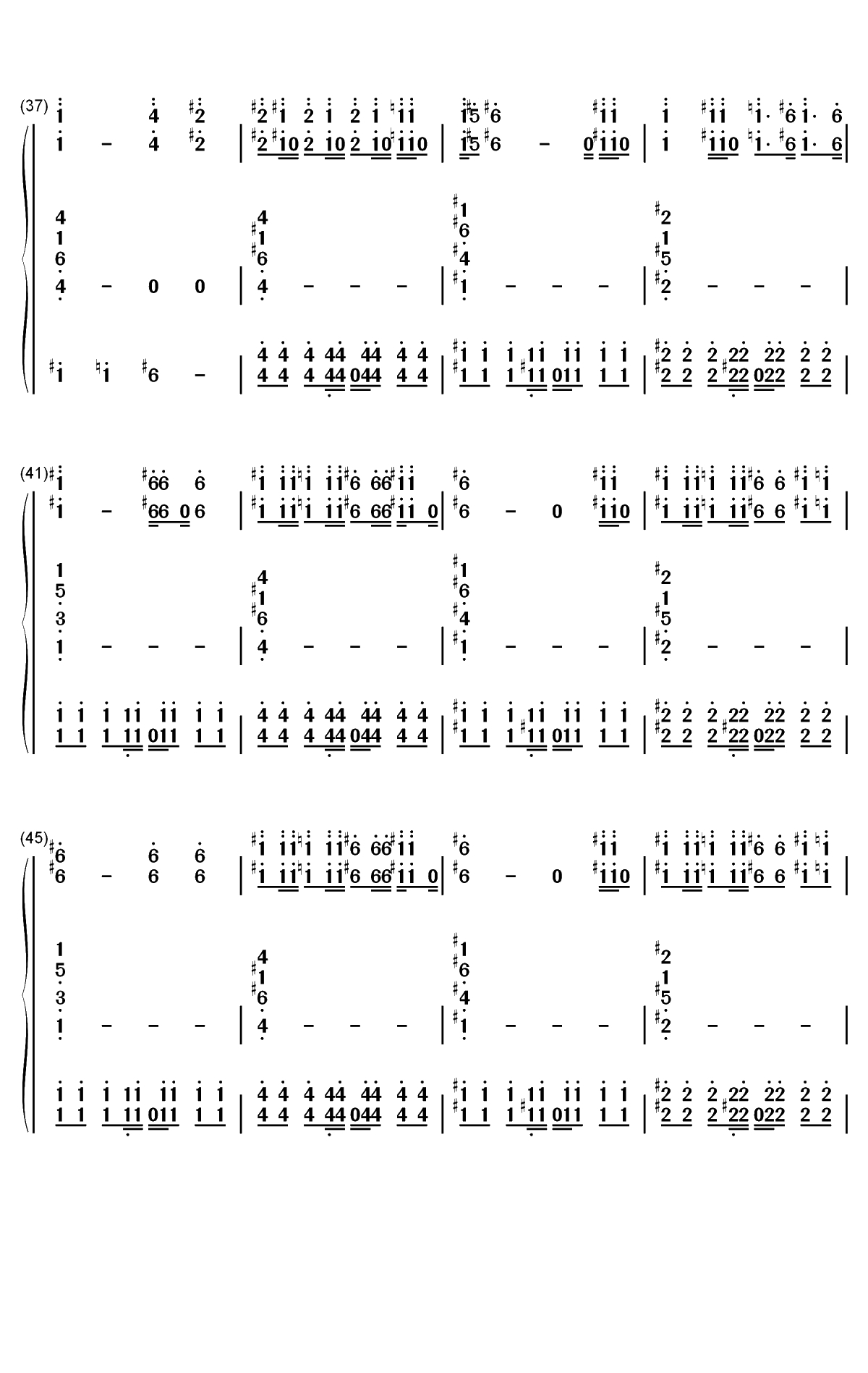 Dance Monkey-Tones and I双手简谱预览4