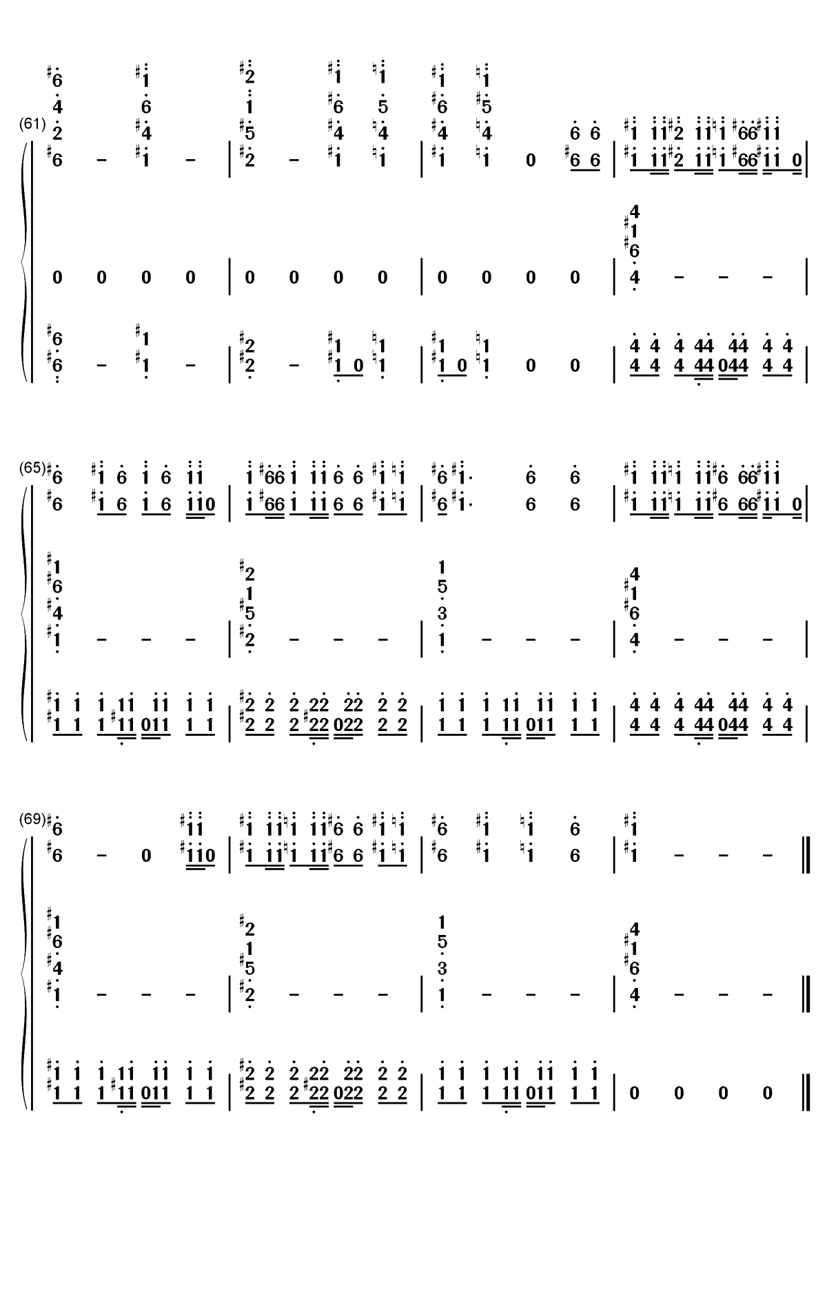 Dance Monkey-Tones and I双手简谱预览6