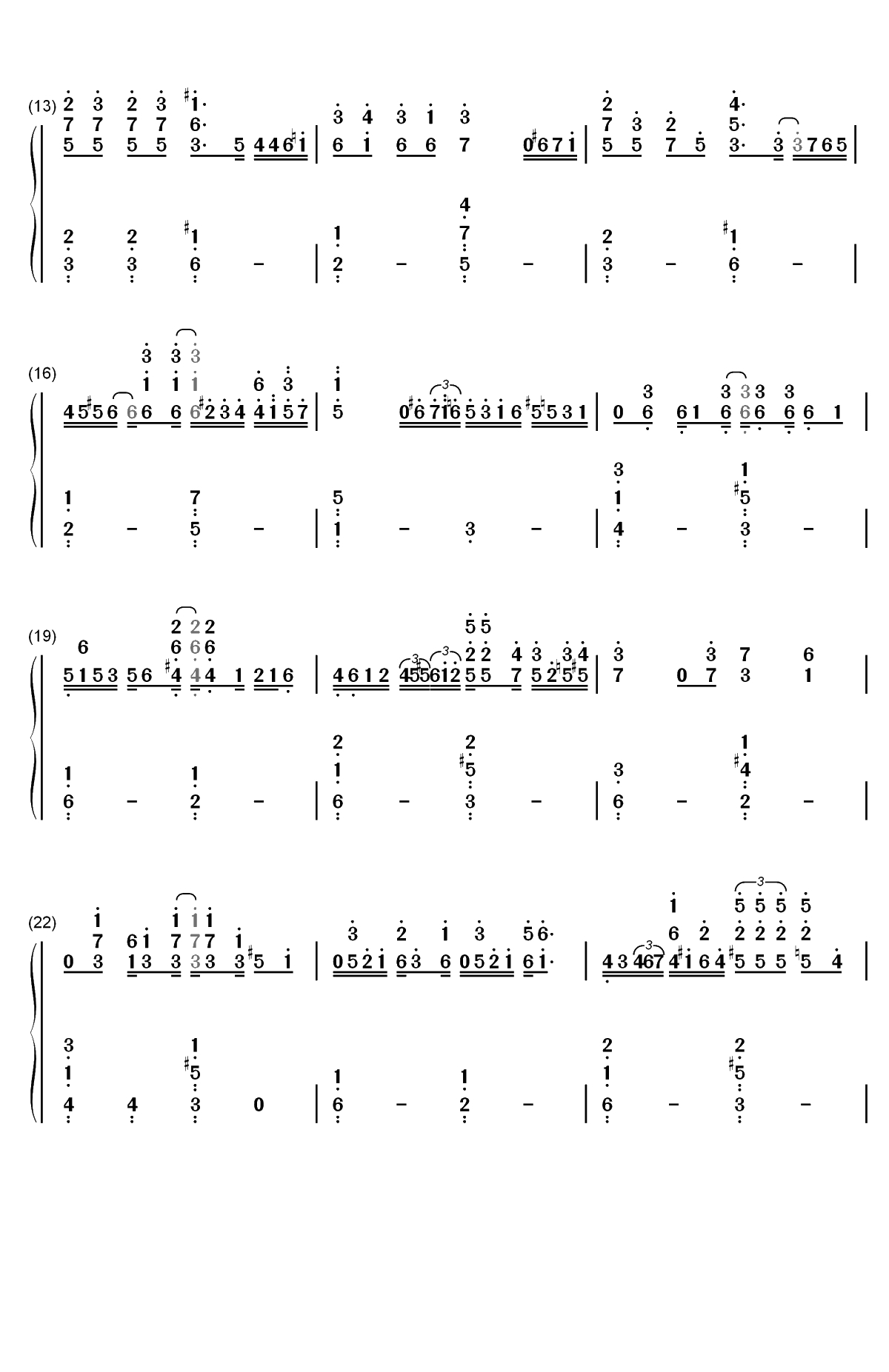 点星-Piont The Star-MT1990双手简谱预览2