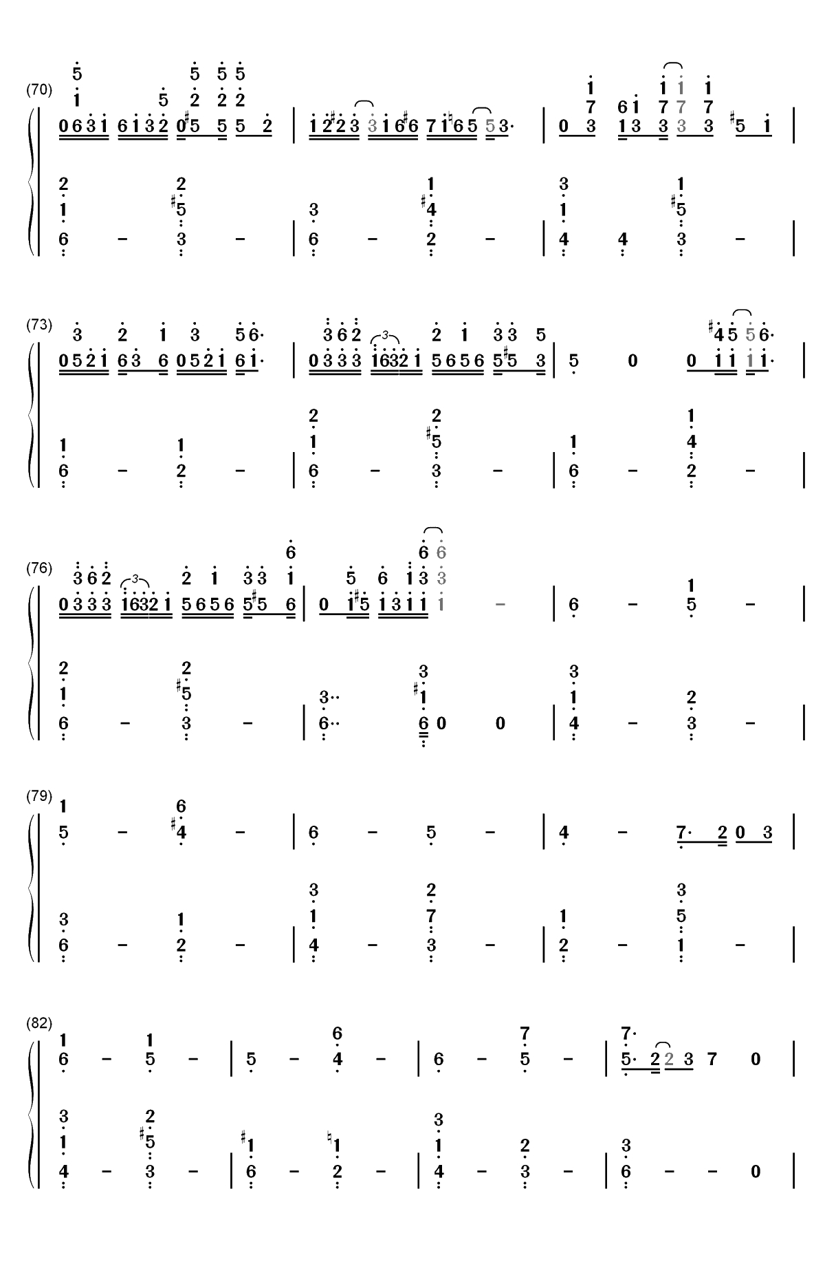 点星-Piont The Star-MT1990双手简谱预览6