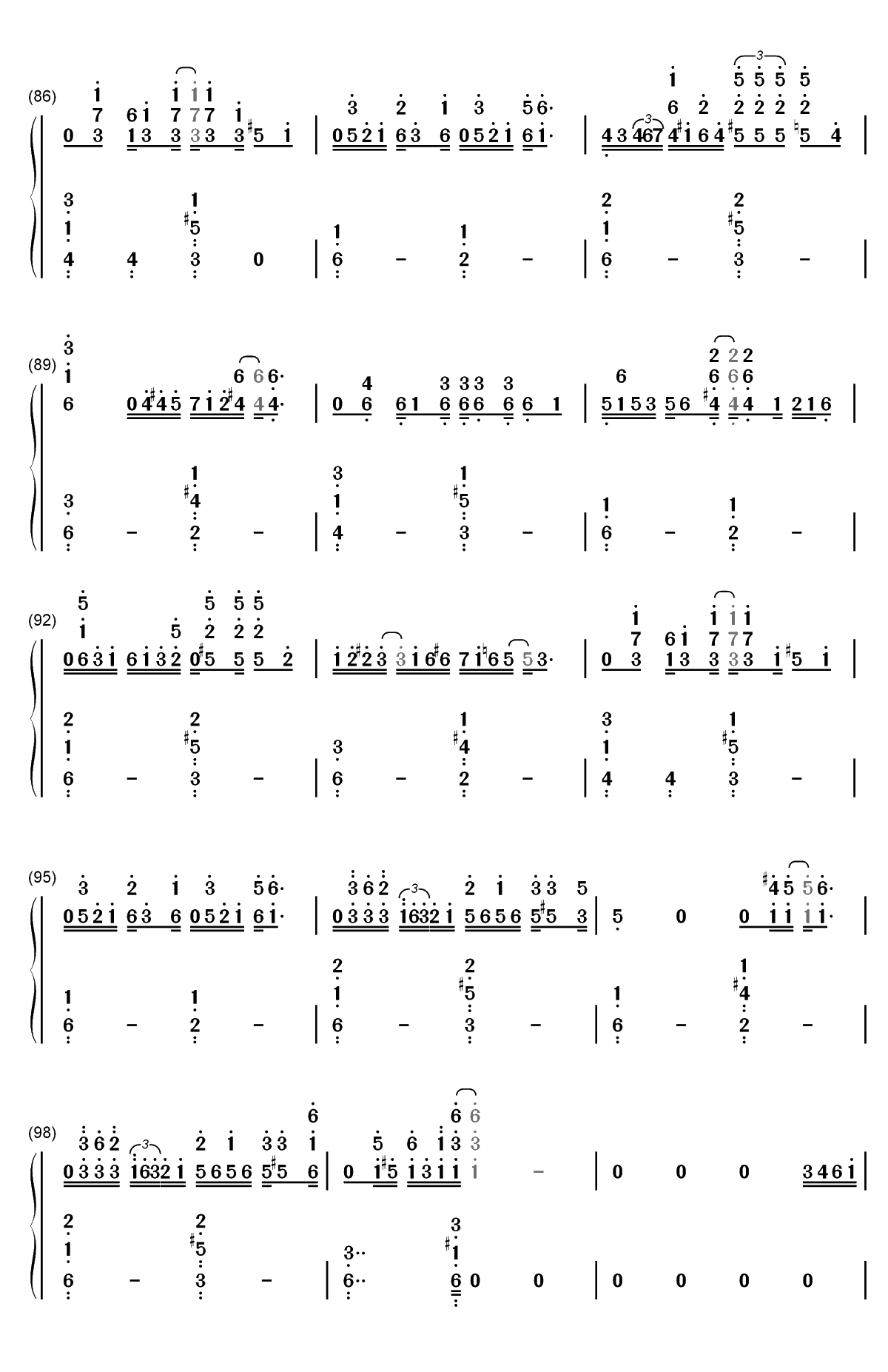 点星-Piont The Star-MT1990双手简谱预览7