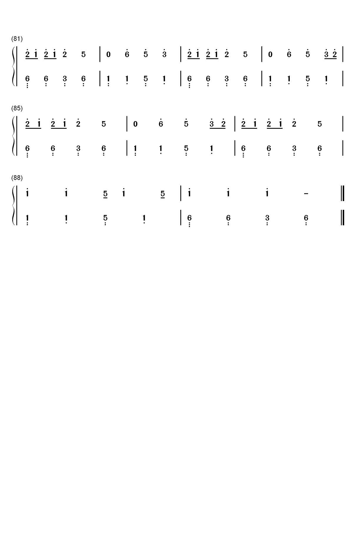 Truth Hurts-Lizzo双手简谱预览4