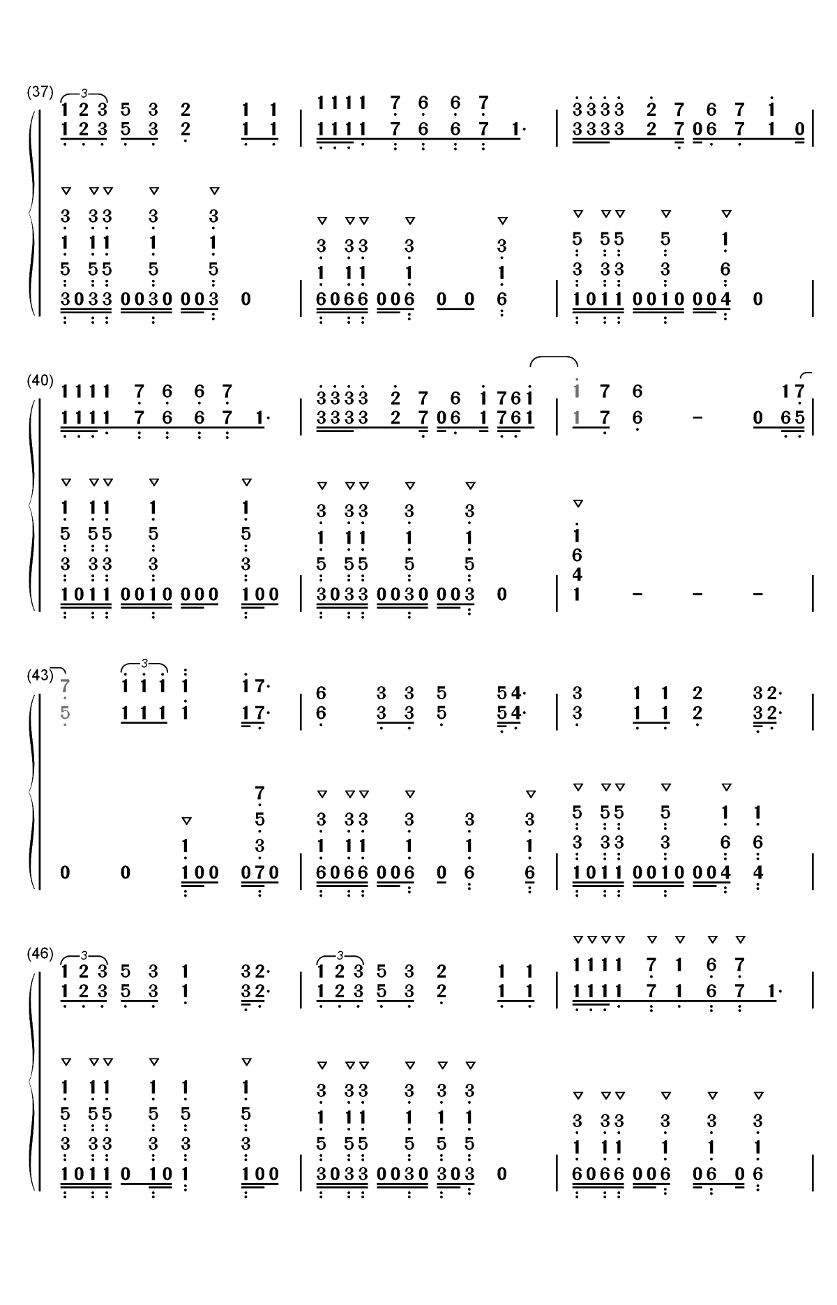 Takeaway双手简谱预览4