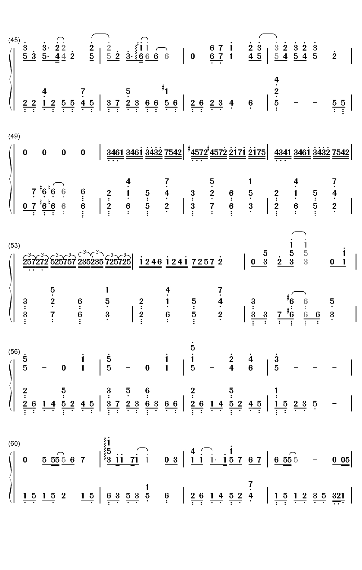 华生-陈绮贞双手简谱预览3