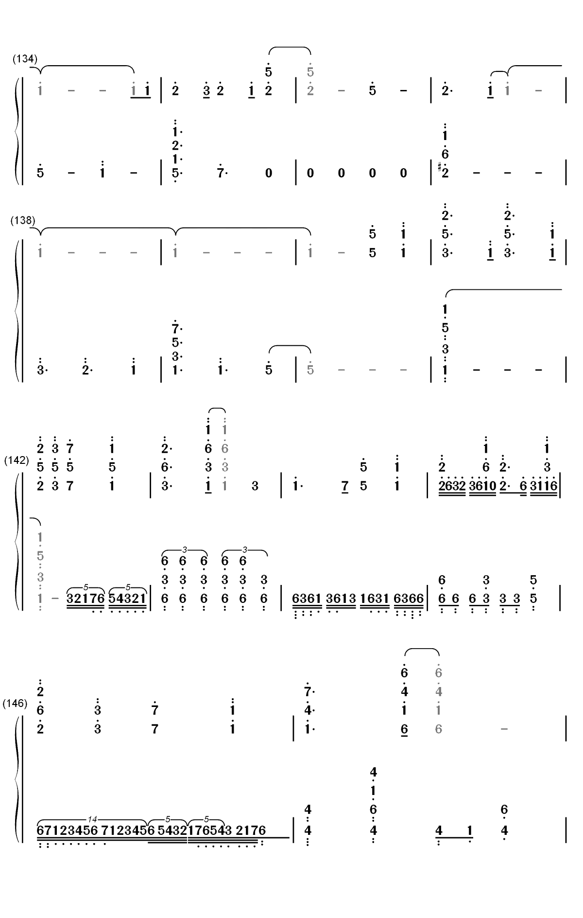 しわ-GUMI双手简谱预览9